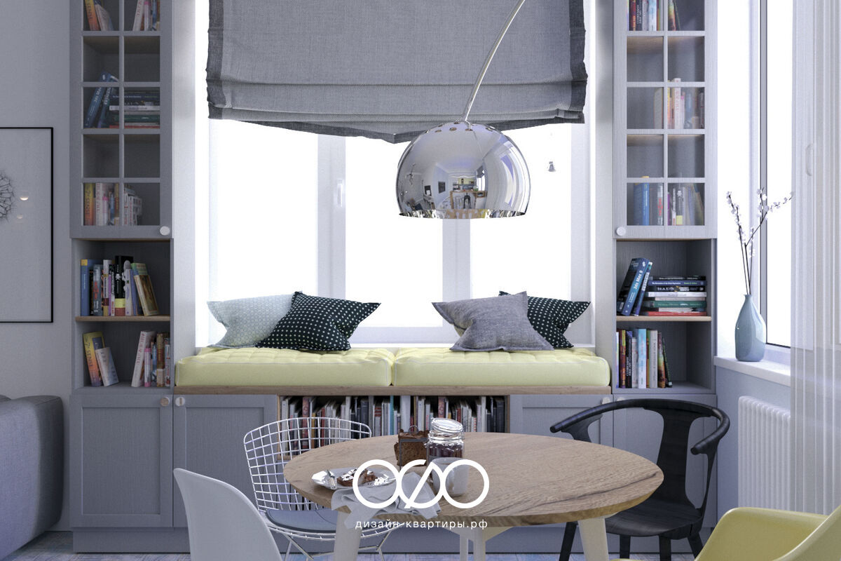 Дизайн-проект двухкомнатной квартиры 71 м2 в скандинавском стиле в ЖК Некрасова в Реутове.