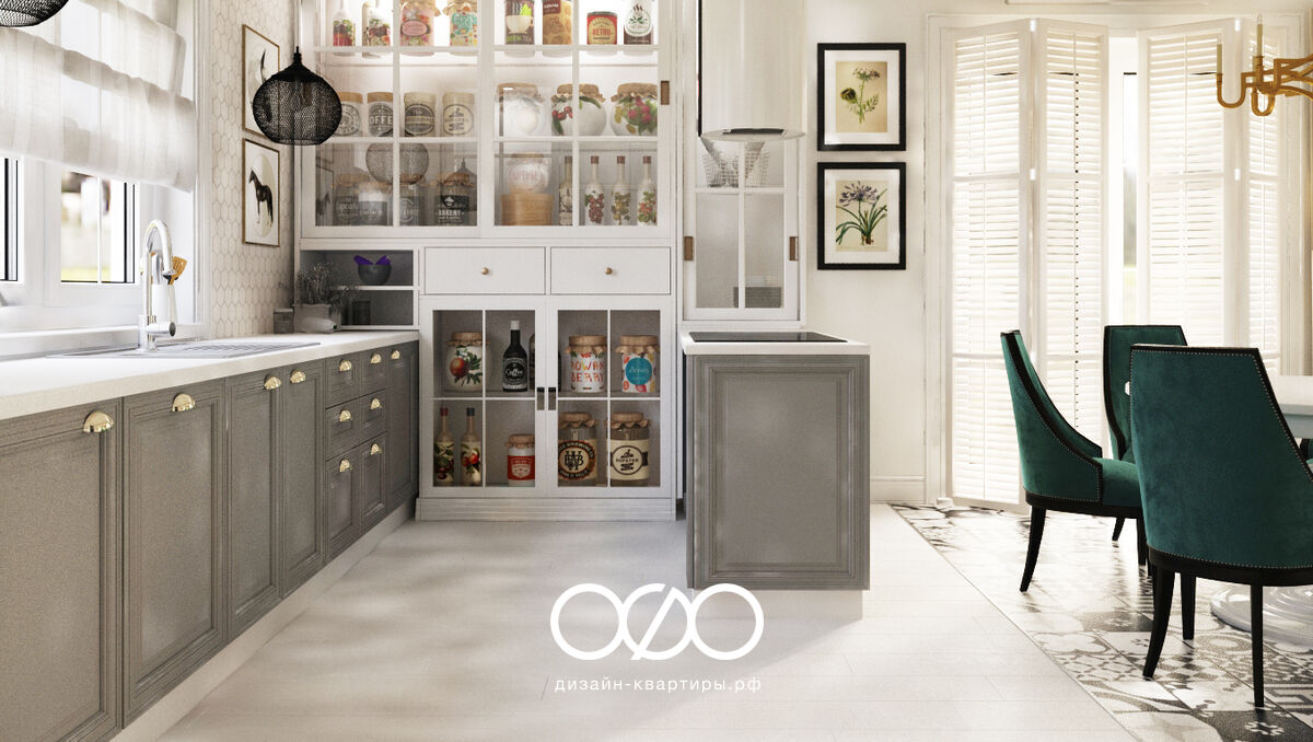 Дизайн-проект загородного дома 200 м2 в неоклассическом стиле в ЖК Ирининское Лайф.