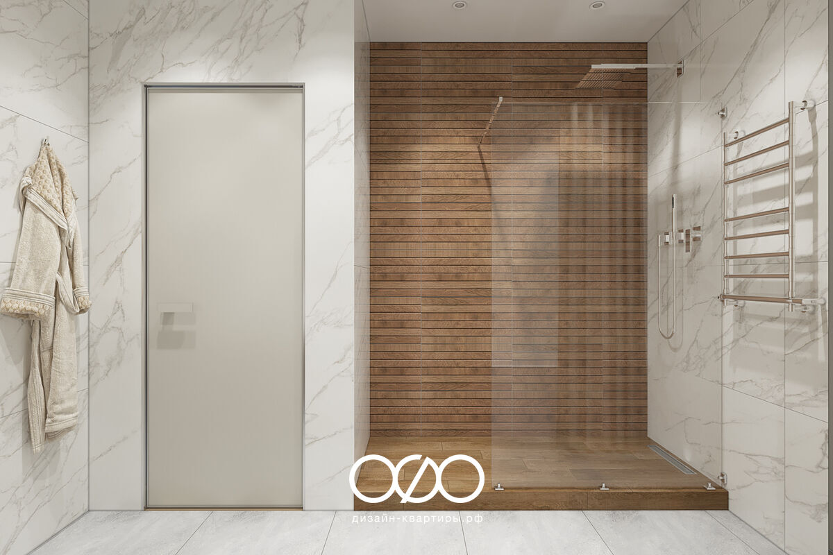 Дизайн-проект трехкомнатной квартиры в современном стиле в ЖК Приозерный в Железнодорожном