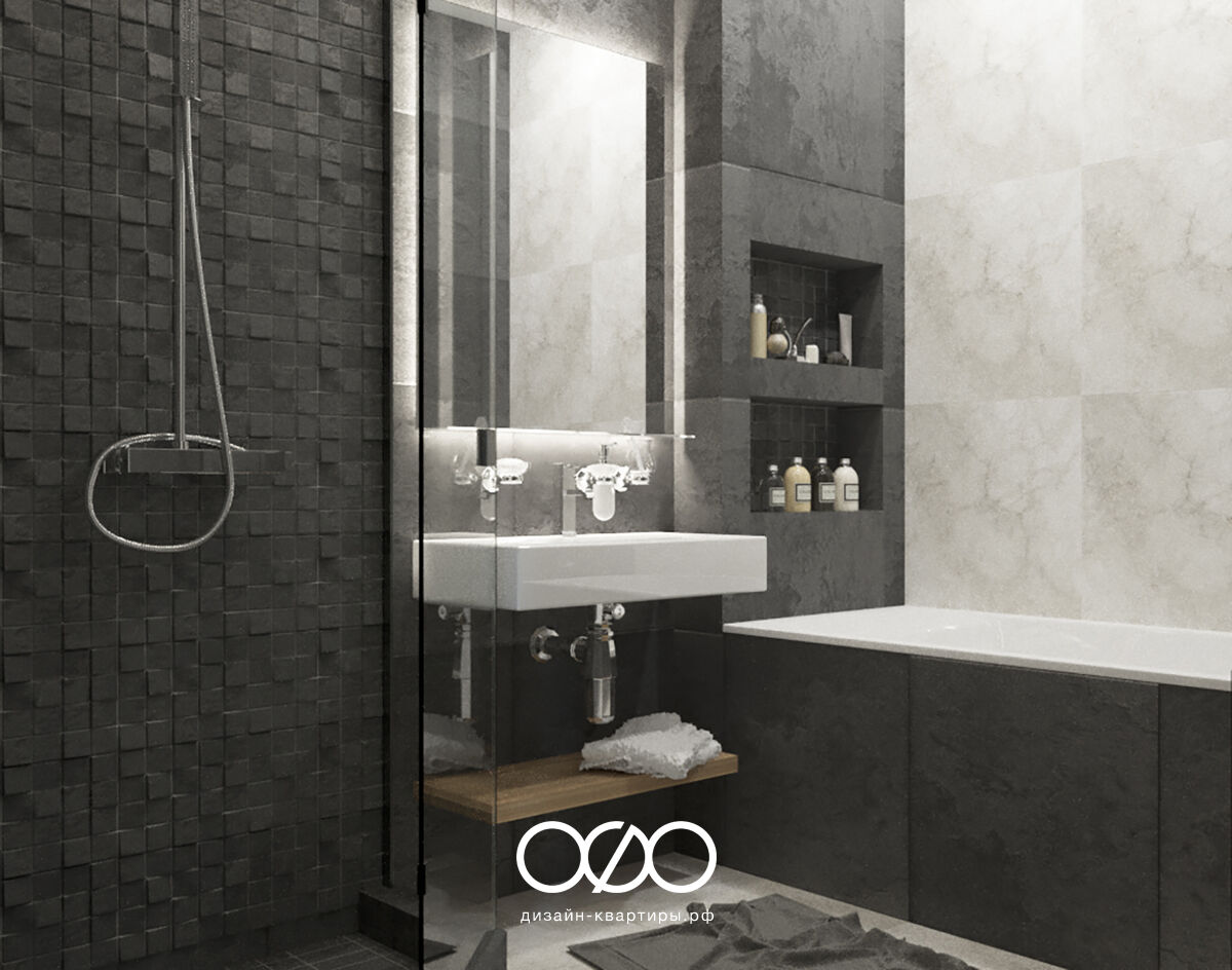 Дизайн-проект 3-комнатной квартиры в современном стиле в ЖК Золотая Звезда 