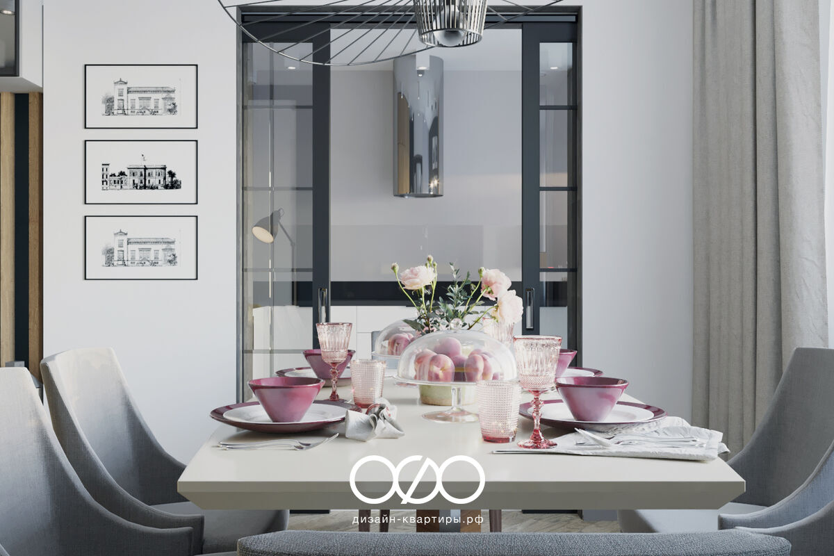 Дизайн-проект московской 3-комнатной квартиры в современном стиле на ул. Краснобогатырская у метро Преображенская площадь