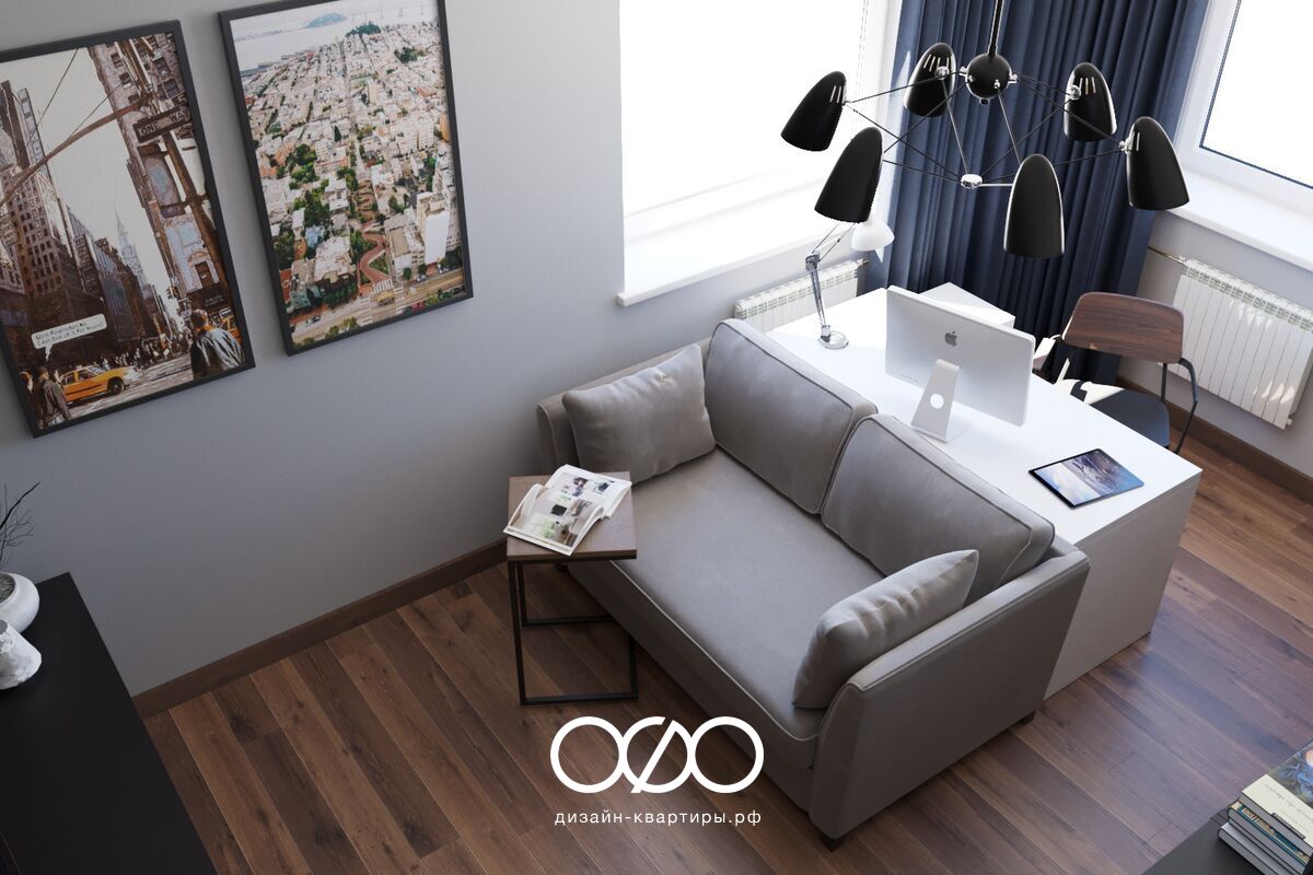 Дизайн-проект 3-комнатной квартиры в современном стиле в ЖК Борисоглебское 