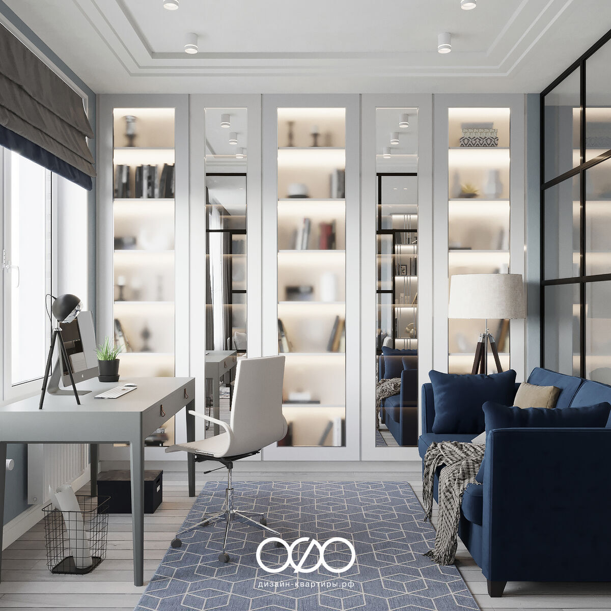 Дизайн-проект 3-комнатной квартиры в пастельных тонах в ЖК 1147 в г. Москве