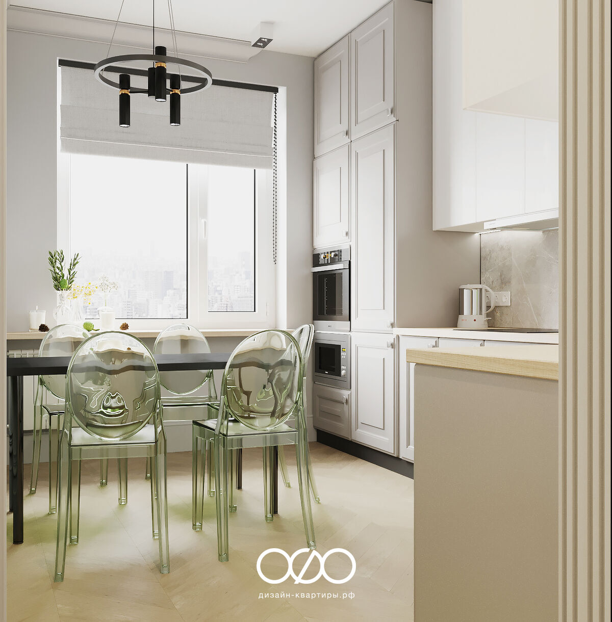 Дизайн-проект московской 2-комнатной квартиры в современном стиле в ЖК Атмосфера