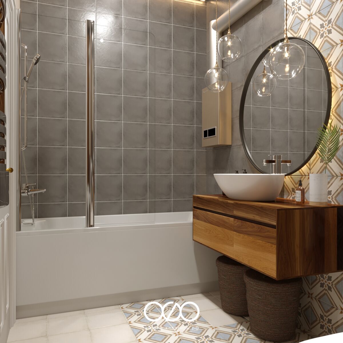 Дизайн-проект московской 4-комнатной квартиры в стиле неоклассика в ЖК Белорусская