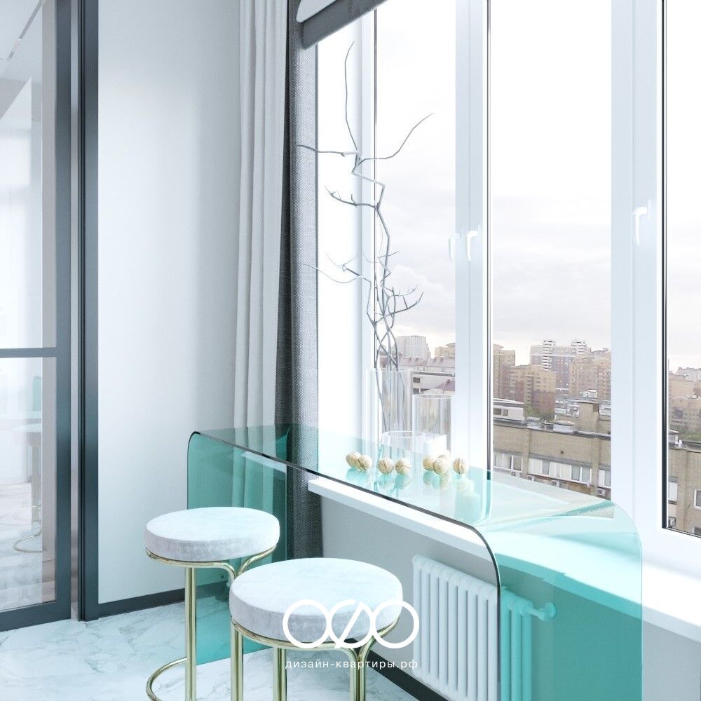 Кухня с барной стойкой