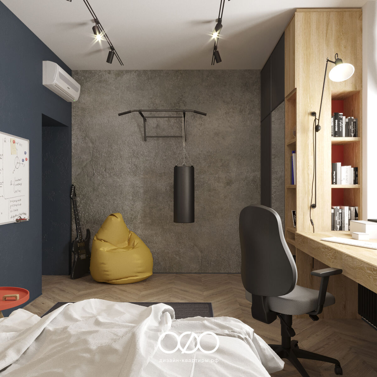 Дизайн-проект 3-комнатной современной квартиры в г. Дедовск