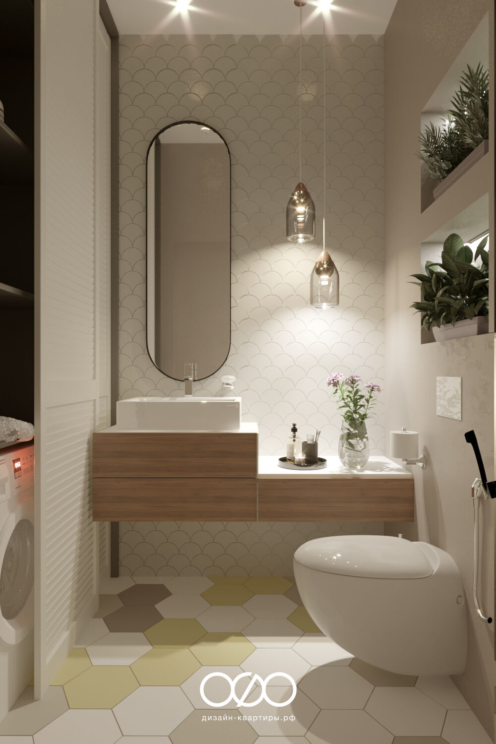 Дизайн-проект 3-комнатной современной квартиры в г. Дедовск