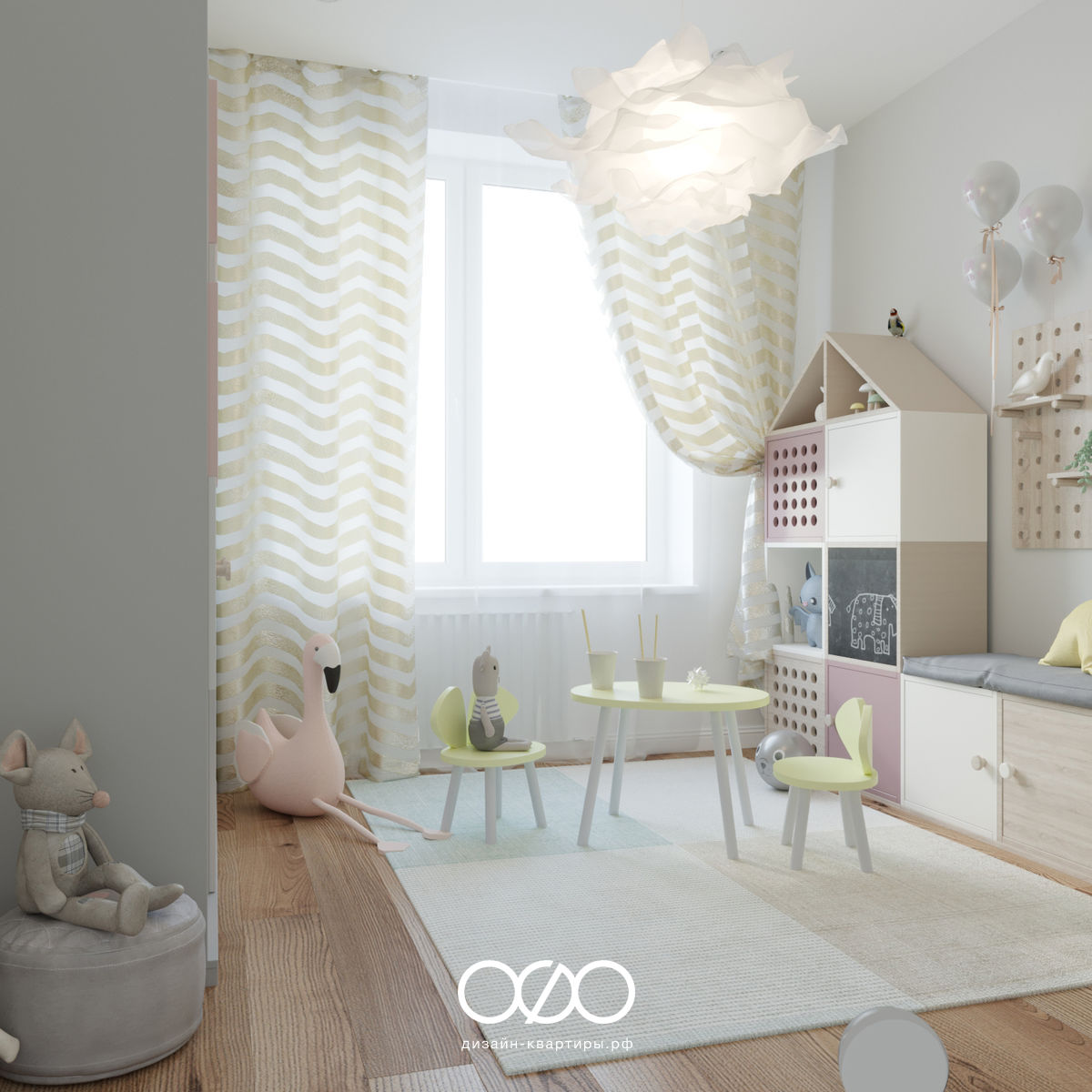 Дизайн-проект московской 2-комнатной квартиры в современном стиле в ЖК Летний сад