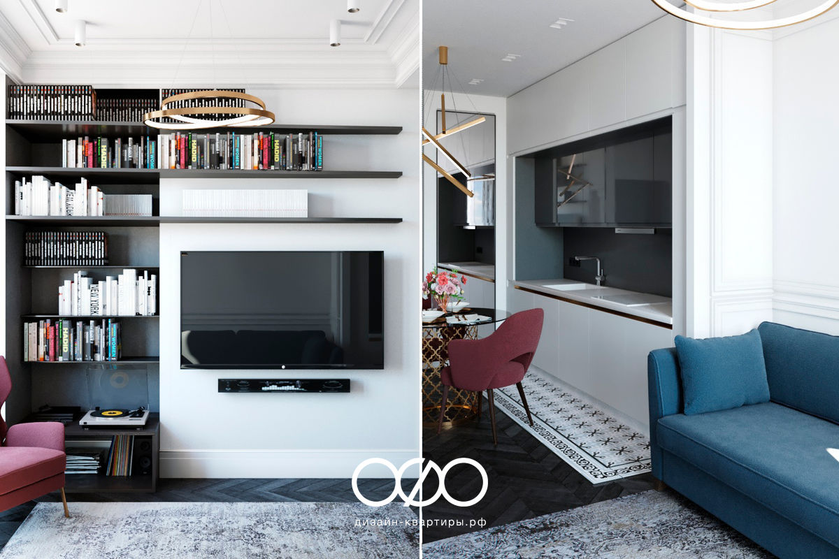 Дизайн-проект московской 2-комнатной квартиры в ЖК Невский