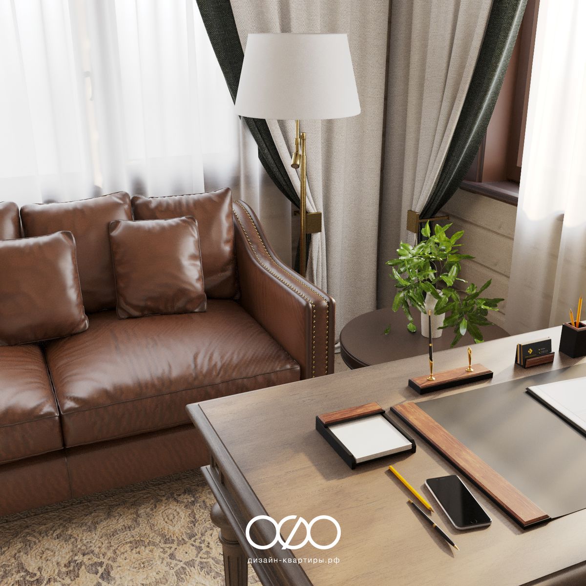 Дизайн-проект таунхауса в микс-стиле