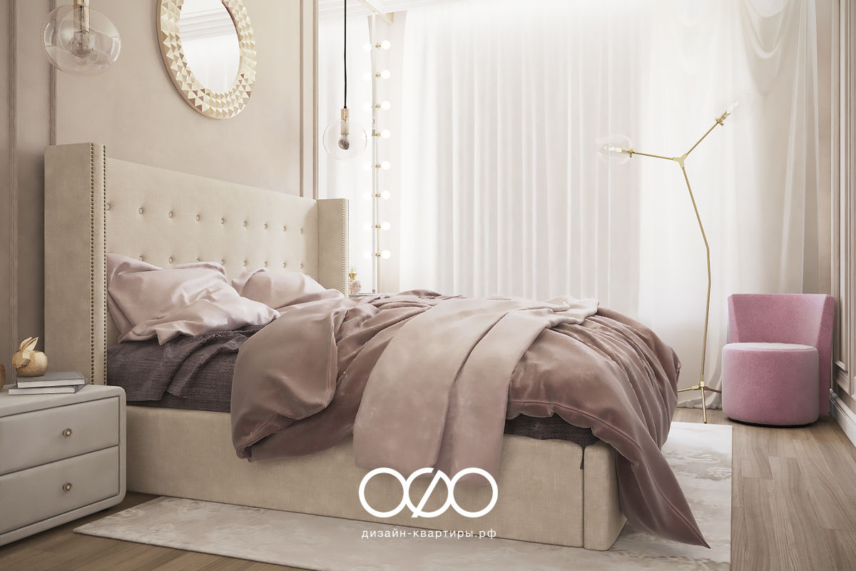 Дизайн-проект московской 1-комнатной квартиры площадью 54 м2 в современном стиле в ЖК Сердце столицы