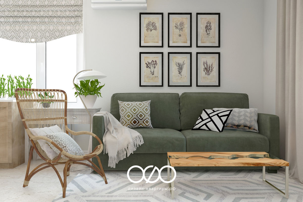 Дизайн-проект двухкомнатной квартиры в г. Химки