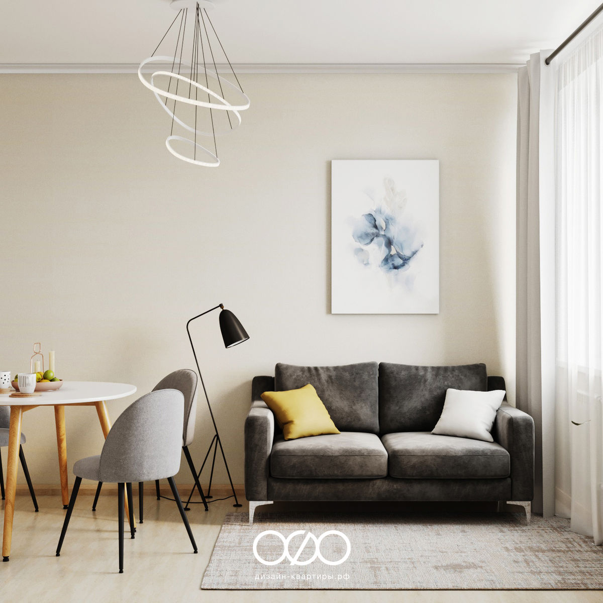 Дизайн-проект квартиры с ремонтом от застройщика в ЖК 