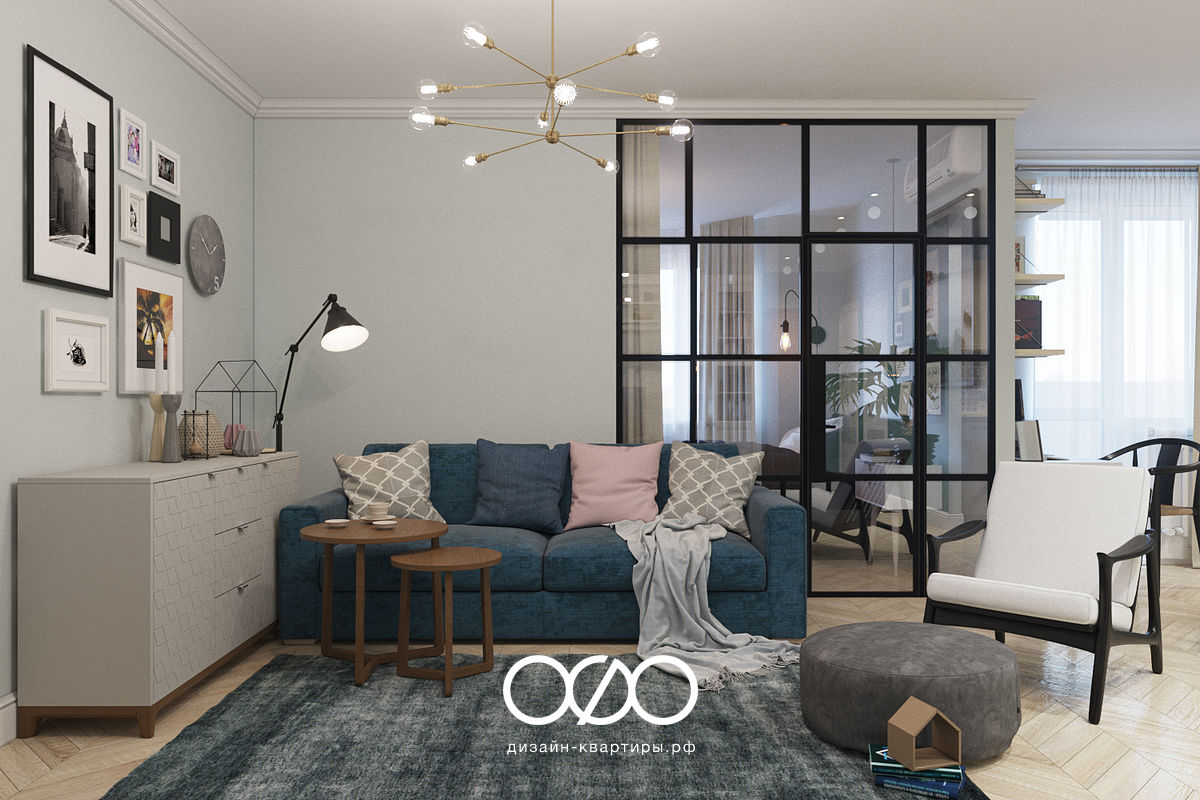 Дизайн-проект московской 2-комнатной квартиры в ЖК ЦСКА