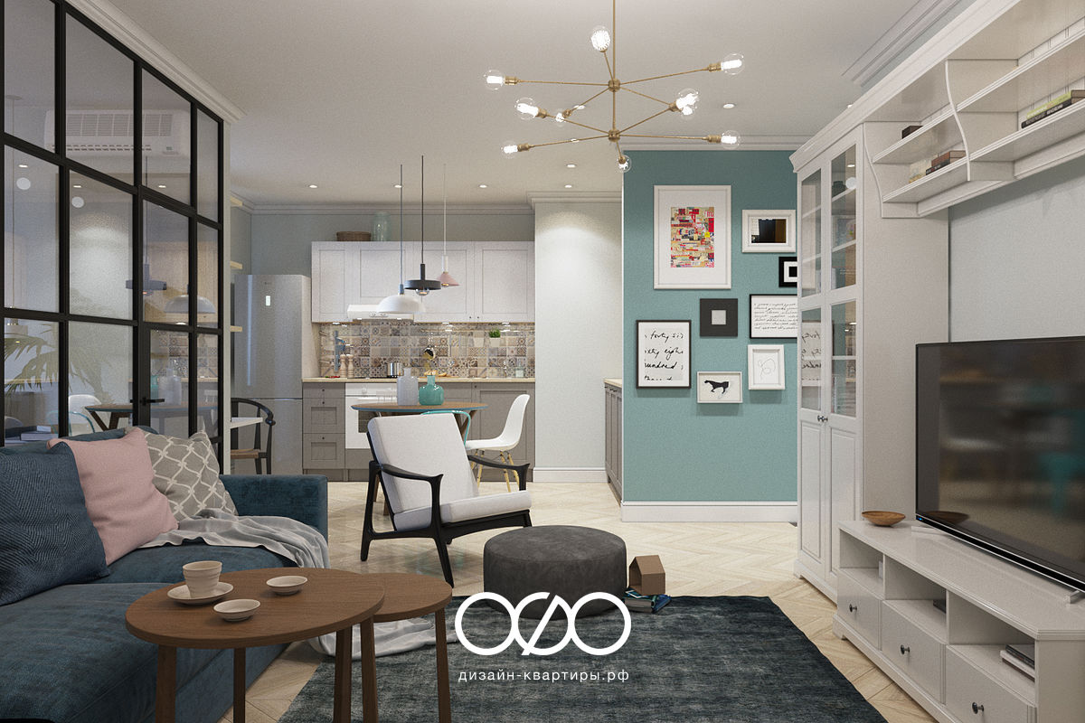 Дизайн-проект московской 2-комнатной квартиры в ЖК ЦСКА