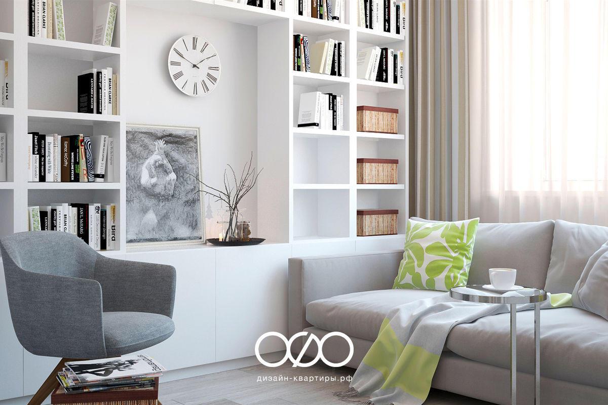 Дизайн-проект 2-комнатной квартиры в современном стиле у метро Сухаревская