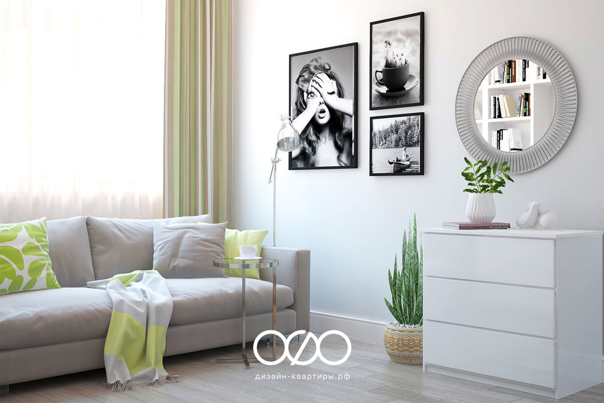 Дизайн-проект 2-комнатной квартиры в современном стиле у метро Сухаревская