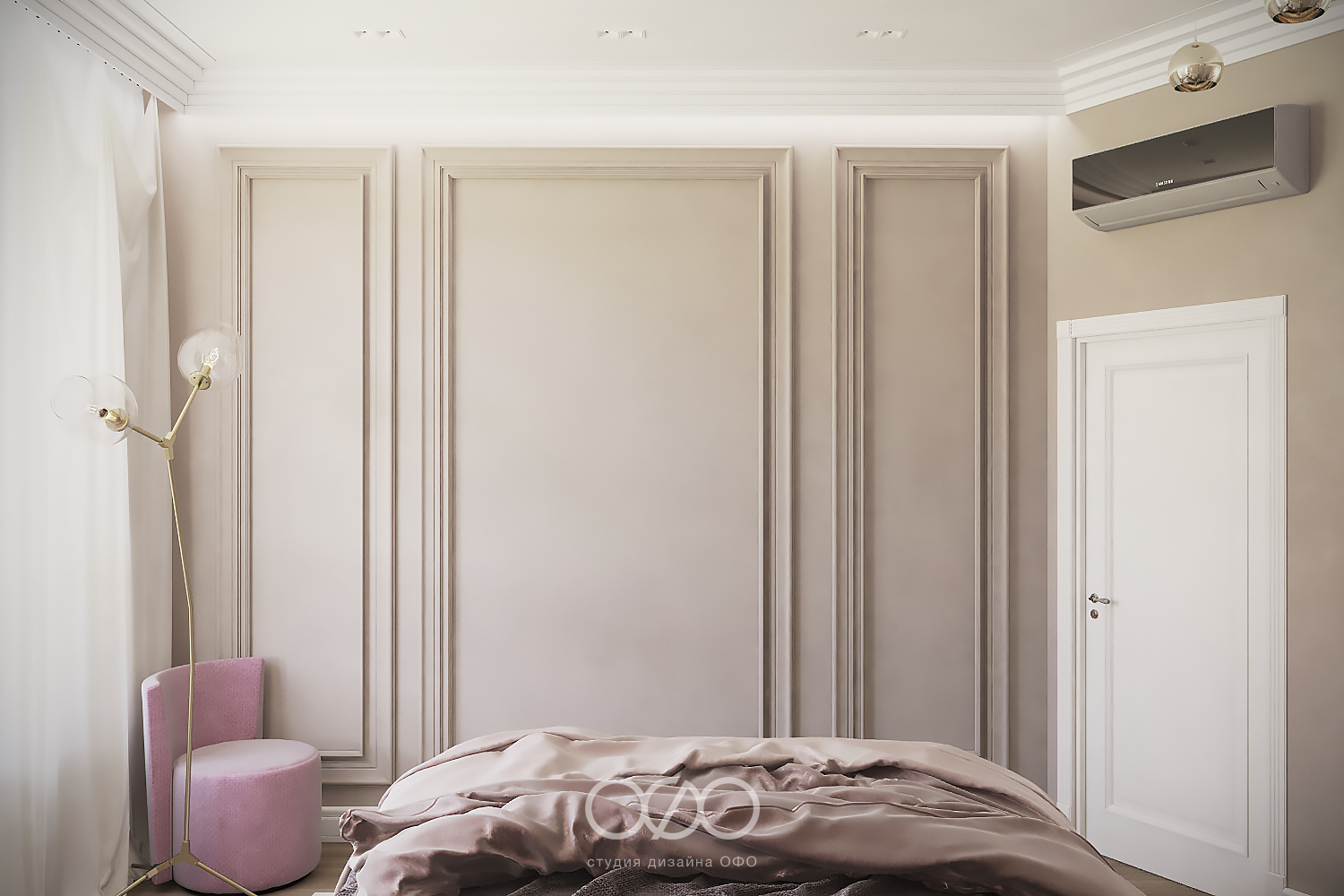 Дизайн-проект московской 1-комнатной квартиры площадью 54 м2 в современном стиле в ЖК Сердце столицы