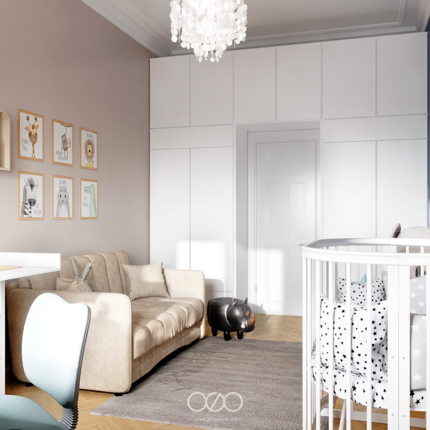 Дизайн детской в скандинавском стиле: комфорт и развитие без перегруза