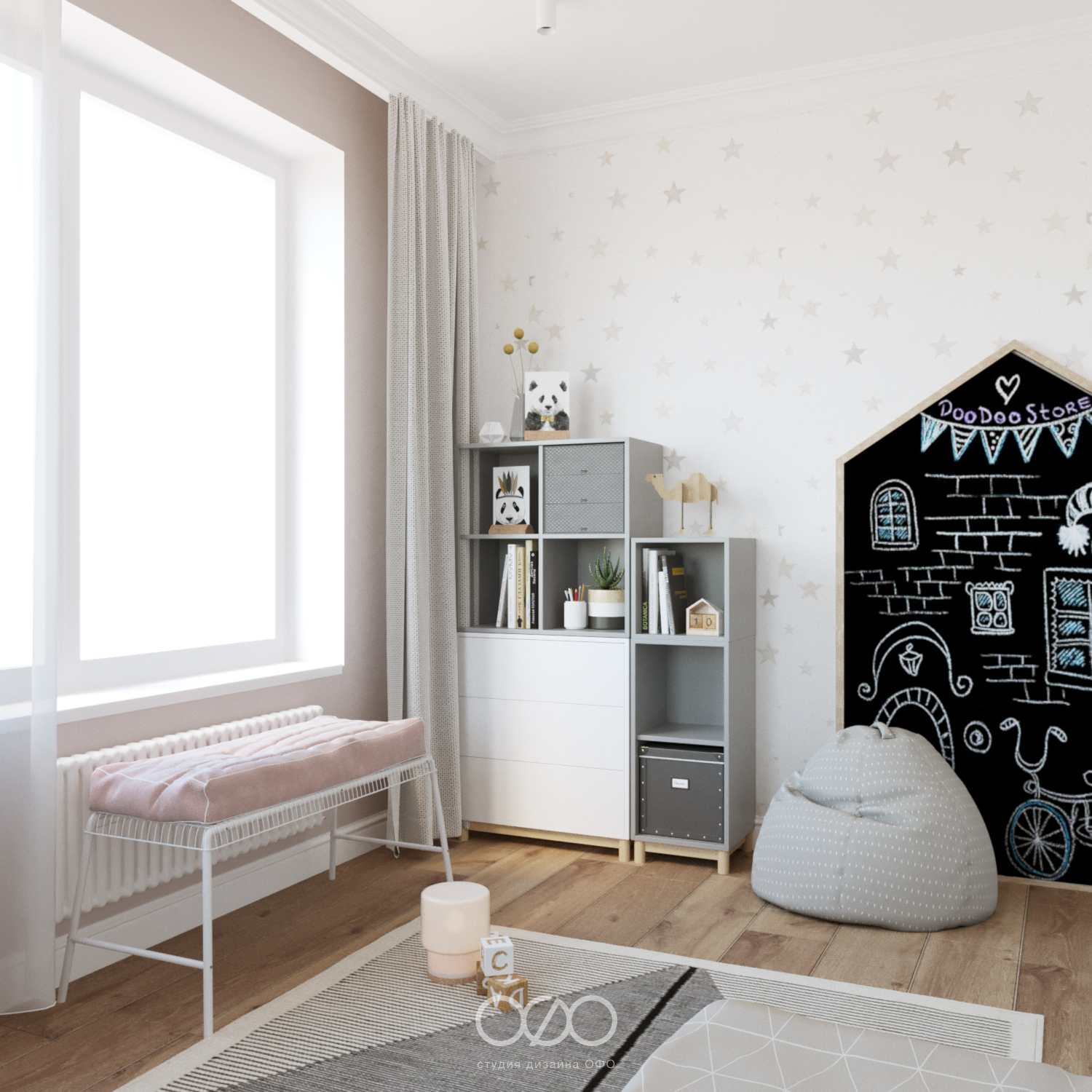 Дизайн детской в скандинавском стиле: комфорт и развитие без перегруза