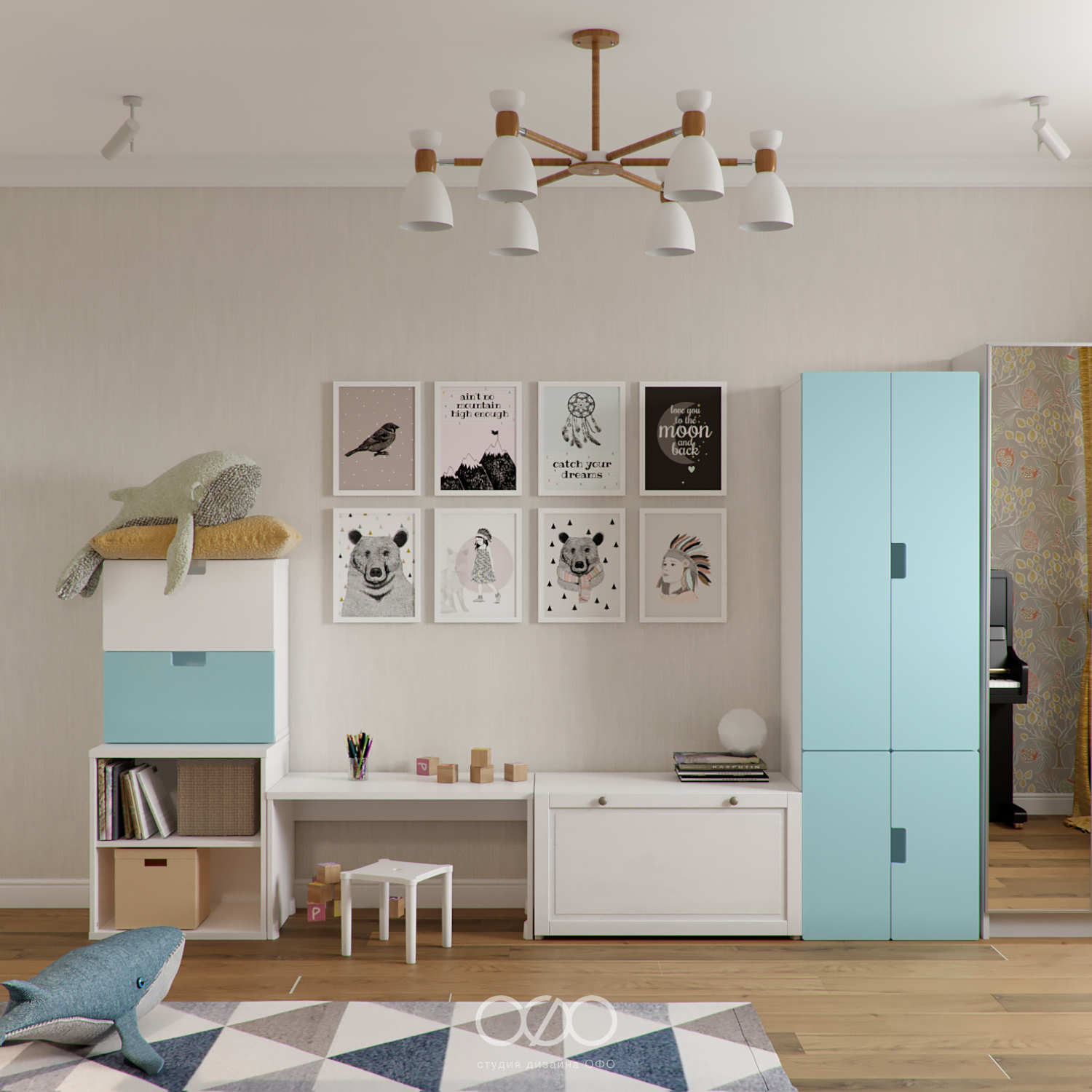 Дизайн детской в скандинавском стиле: комфорт и развитие без перегруза