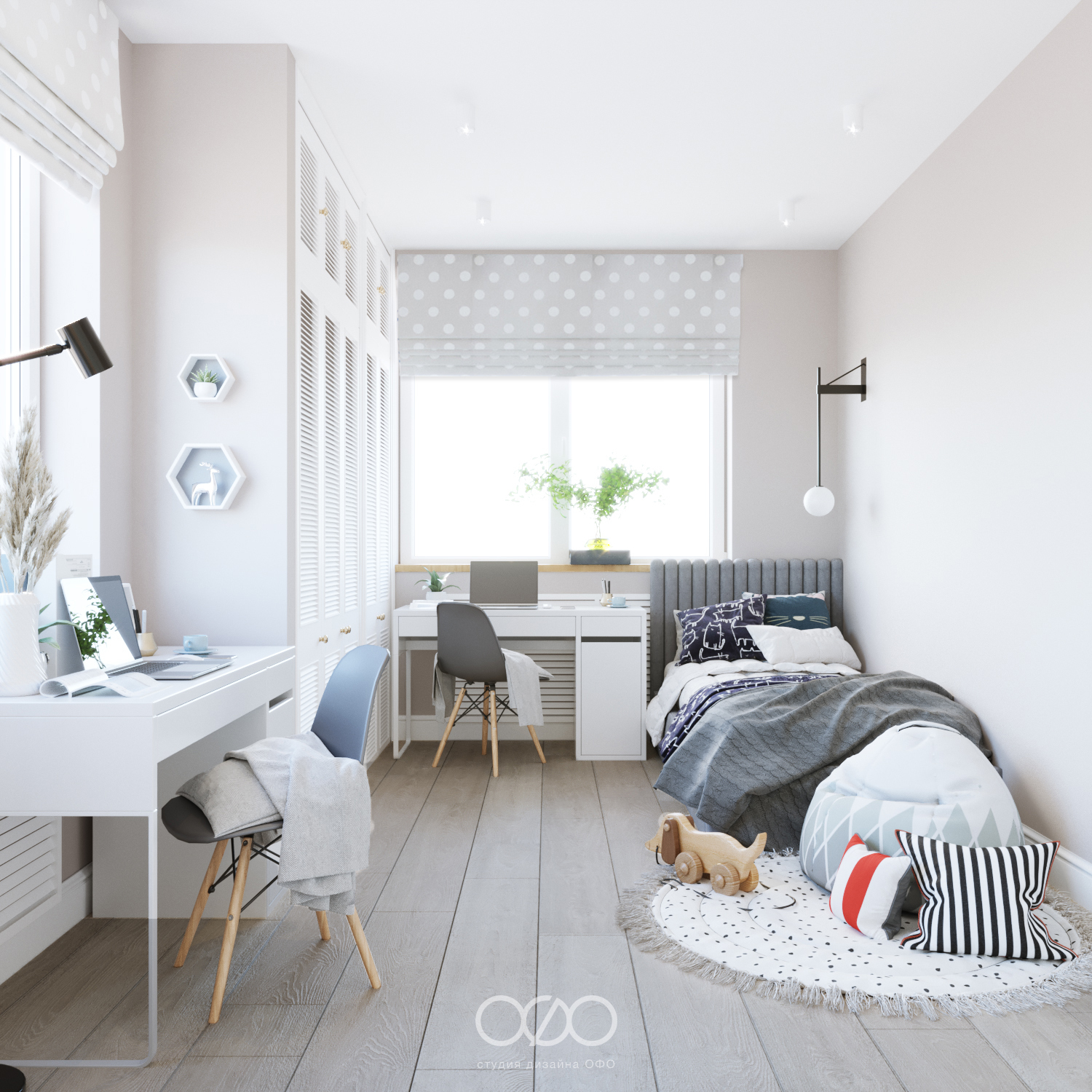 Дизайн детской в скандинавском стиле: комфорт и развитие без перегруза