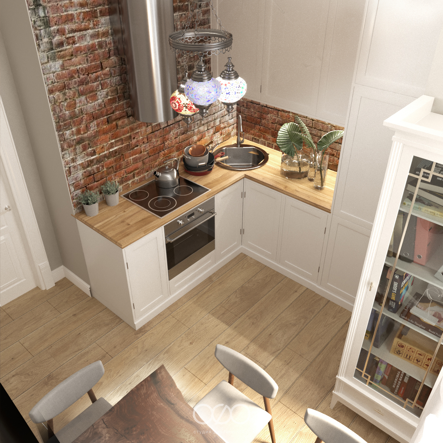 Дизайн кухни в стиле неоклассика для квартиры