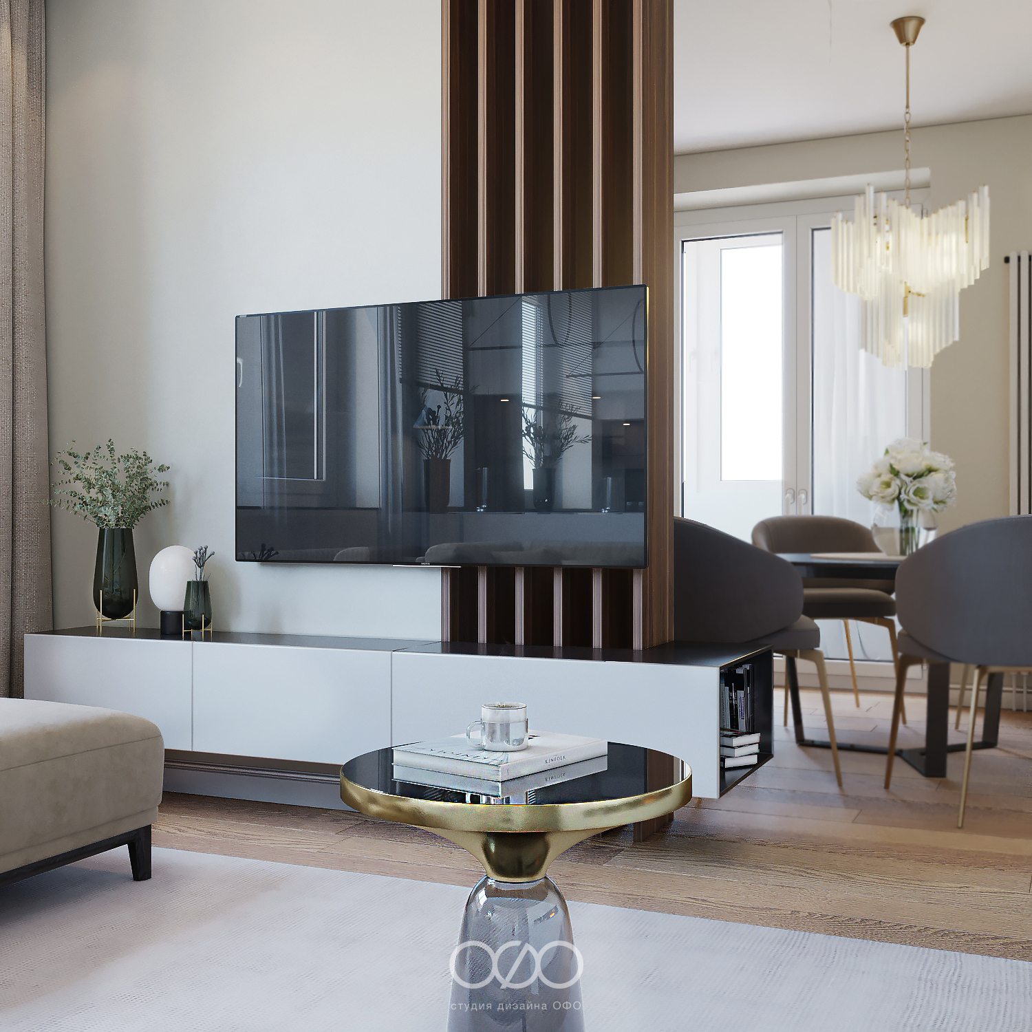 Дизайн-проект московской 3-комнатной квартиры в современном стиле в ЖК Life-Лазаревское