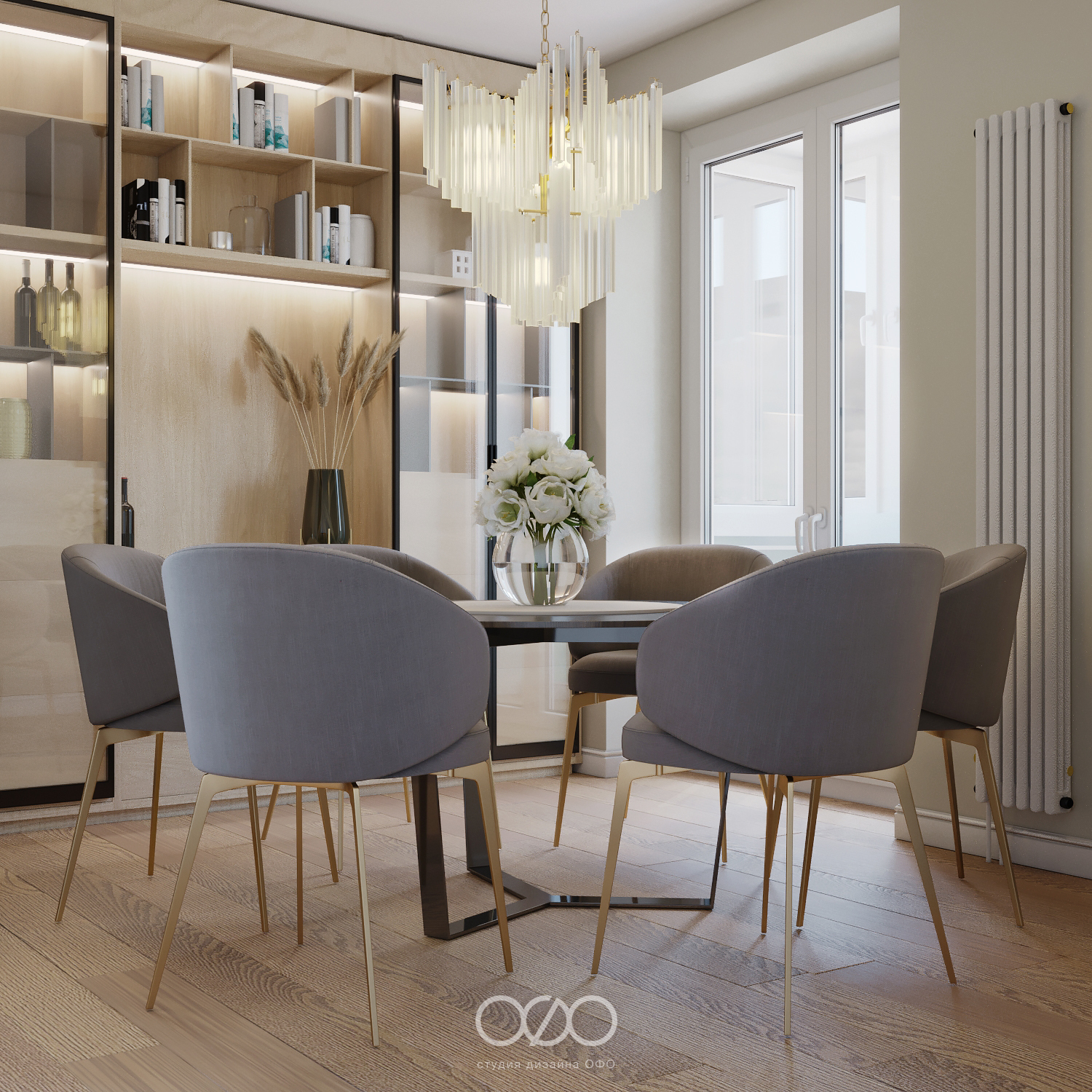 Дизайн-проект московской 3-комнатной квартиры в современном стиле в ЖК Life-Лазаревское