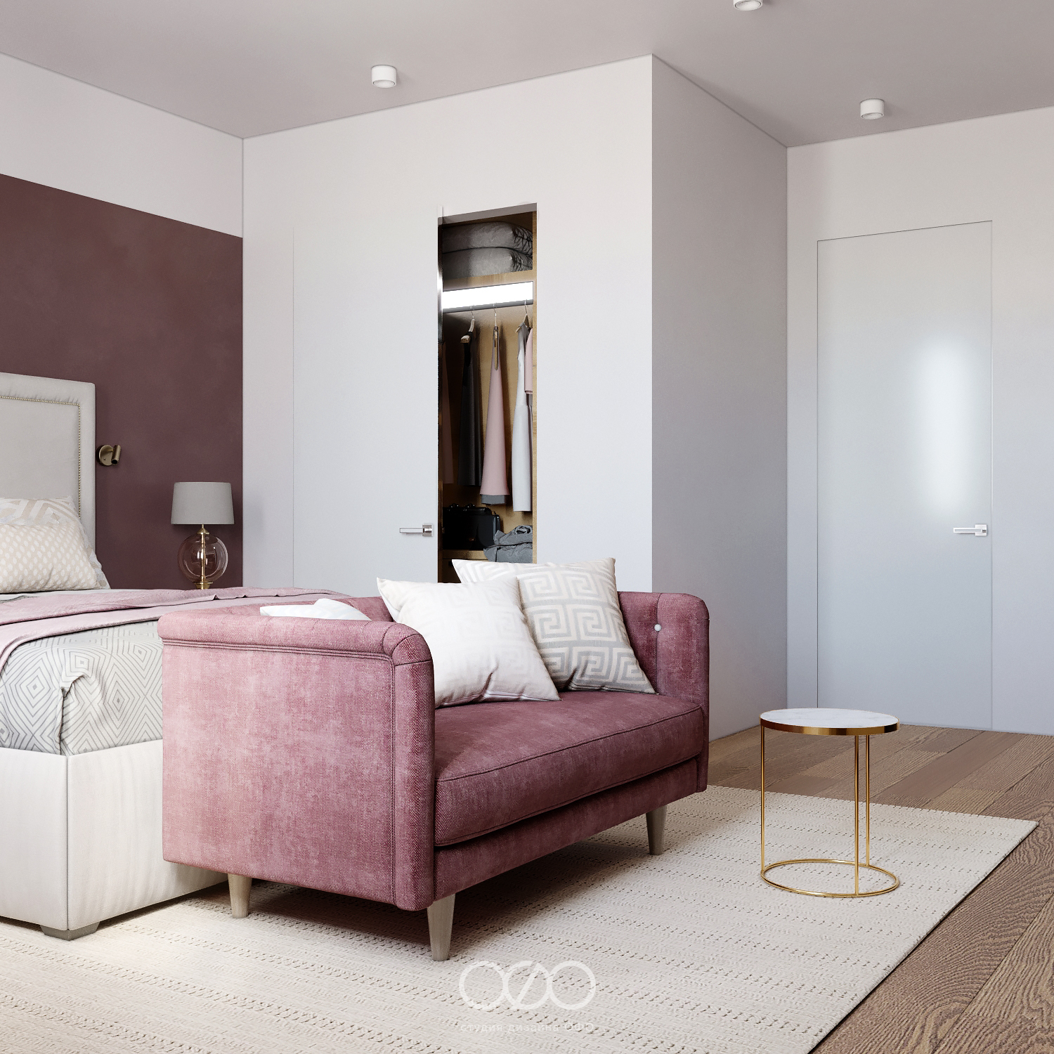 Дизайн-проект московской 3-комнатной квартиры в современном стиле в ЖК Life-Лазаревское