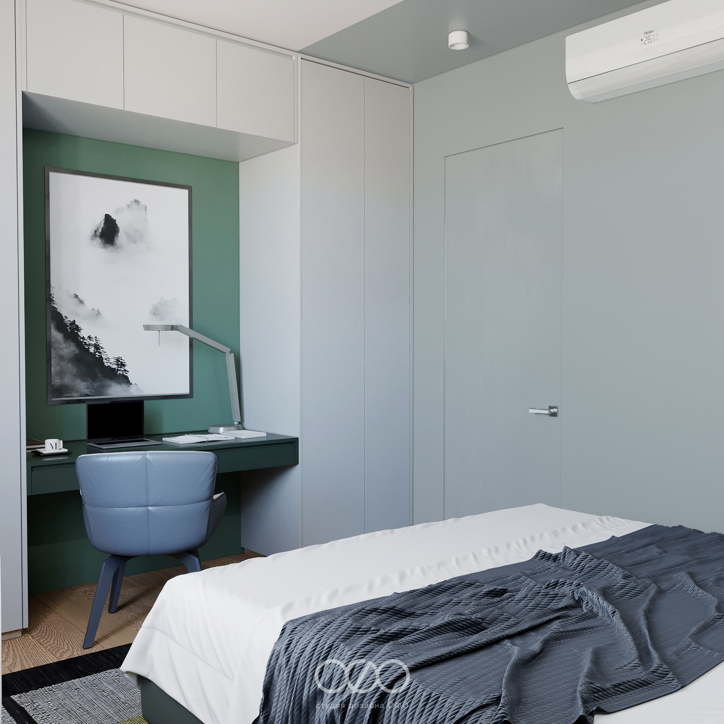 Дизайн-проект московской 3-комнатной квартиры в современном стиле в ЖК Life-Лазаревское