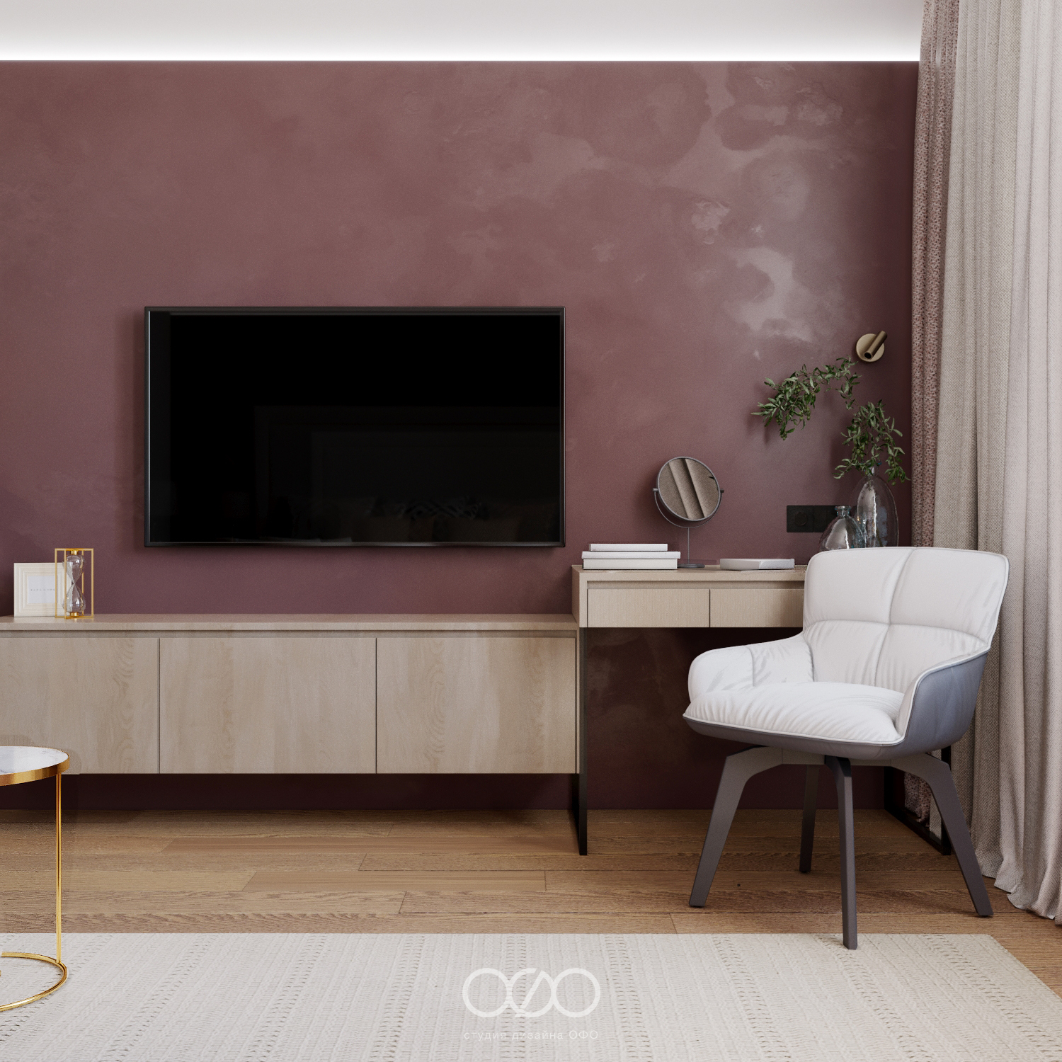 Дизайн-проект московской 3-комнатной квартиры в современном стиле в ЖК Life-Лазаревское