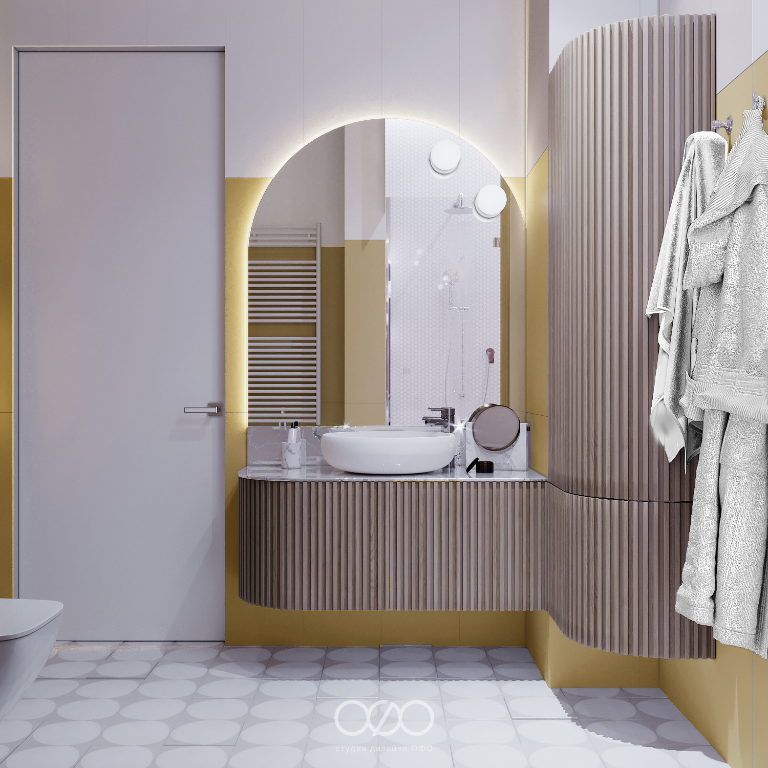 Дизайн-проект московской 3-комнатной квартиры в современном стиле в ЖК Life-Лазаревское