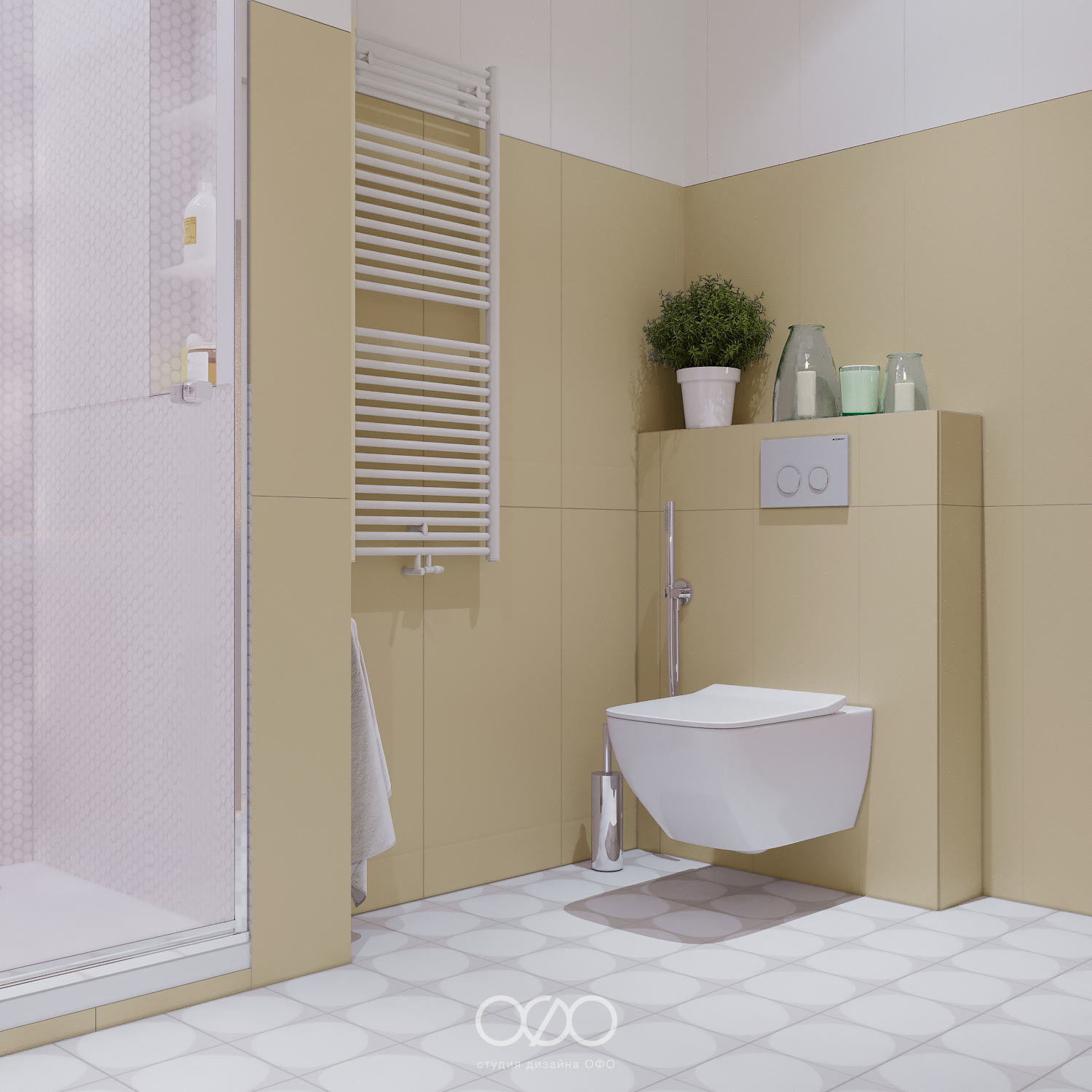 Дизайн-проект московской 3-комнатной квартиры в современном стиле в ЖК Life-Лазаревское