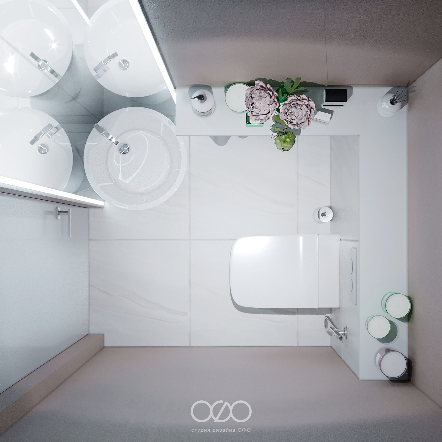 Дизайн-проект московской 3-комнатной квартиры в современном стиле в ЖК Life-Лазаревское