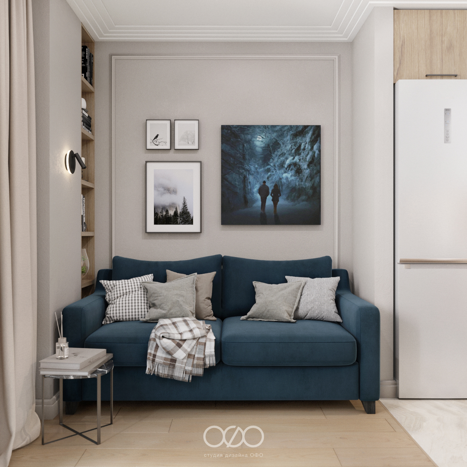 Дизайн-проект 3-комнатной квартиры в современном стиле в ЖК Столичные поляны