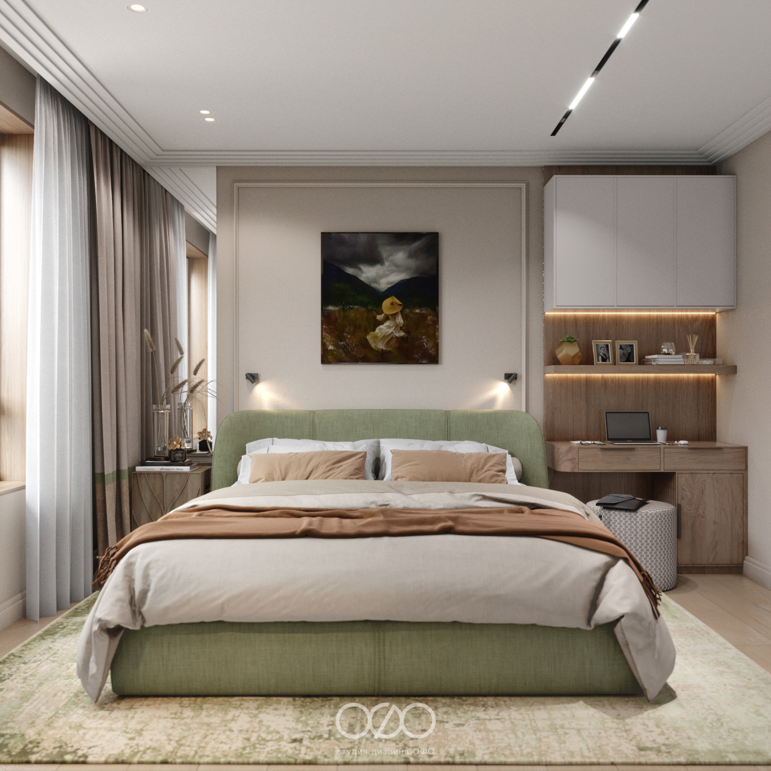 Дизайн-проект 3-комнатной квартиры в современном стиле в ЖК Столичные поляны