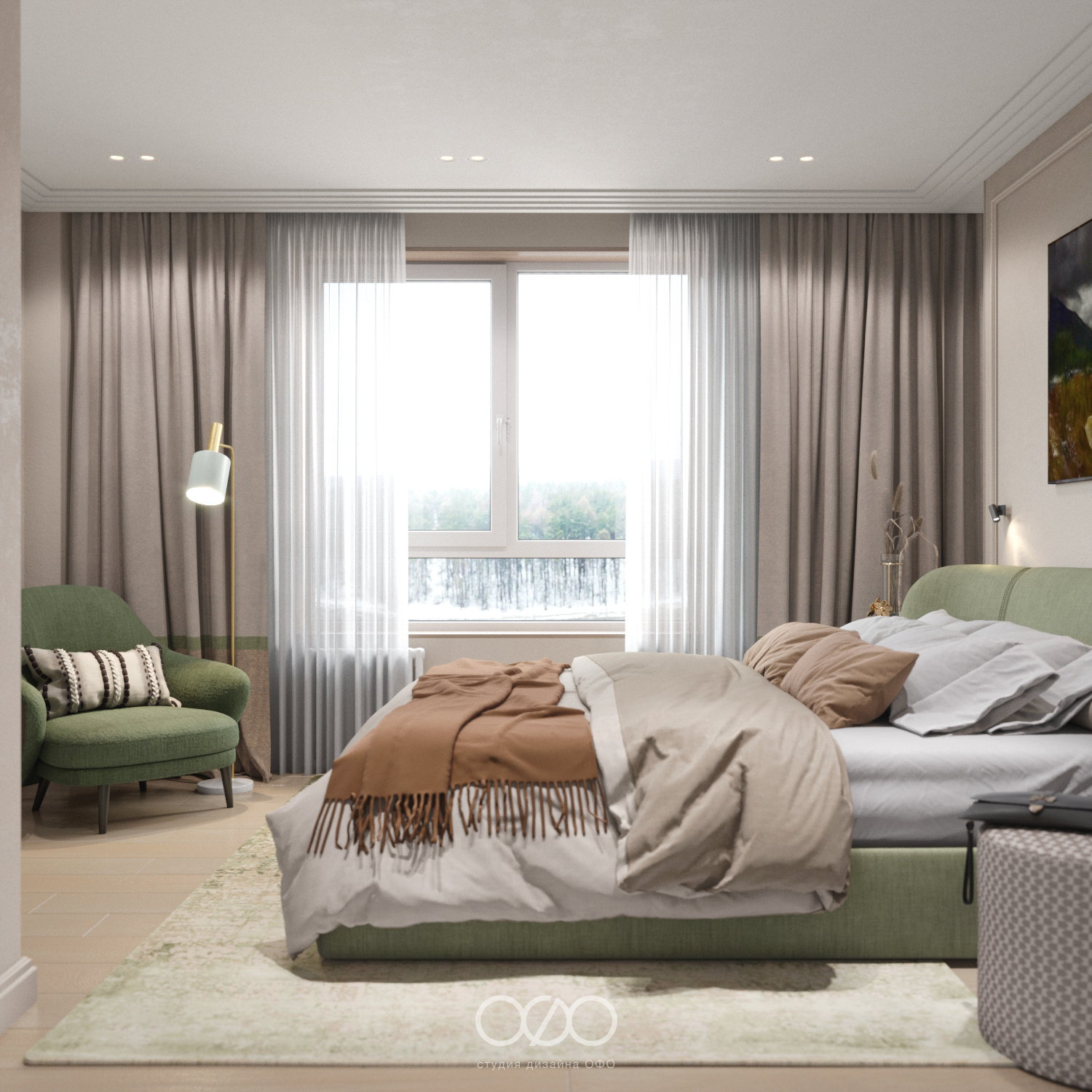 Дизайн-проект 3-комнатной квартиры в современном стиле в ЖК Столичные поляны