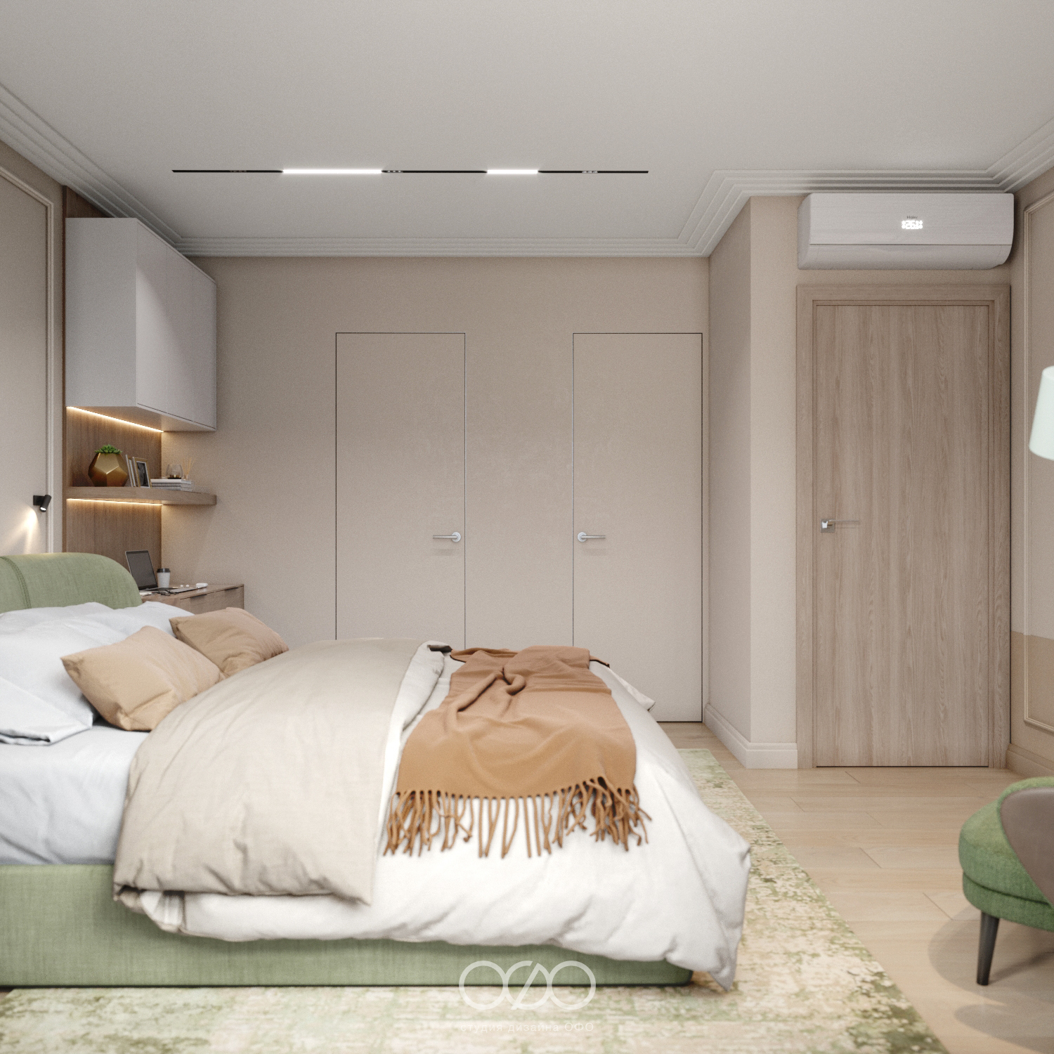 Дизайн-проект 3-комнатной квартиры в современном стиле в ЖК Столичные поляны