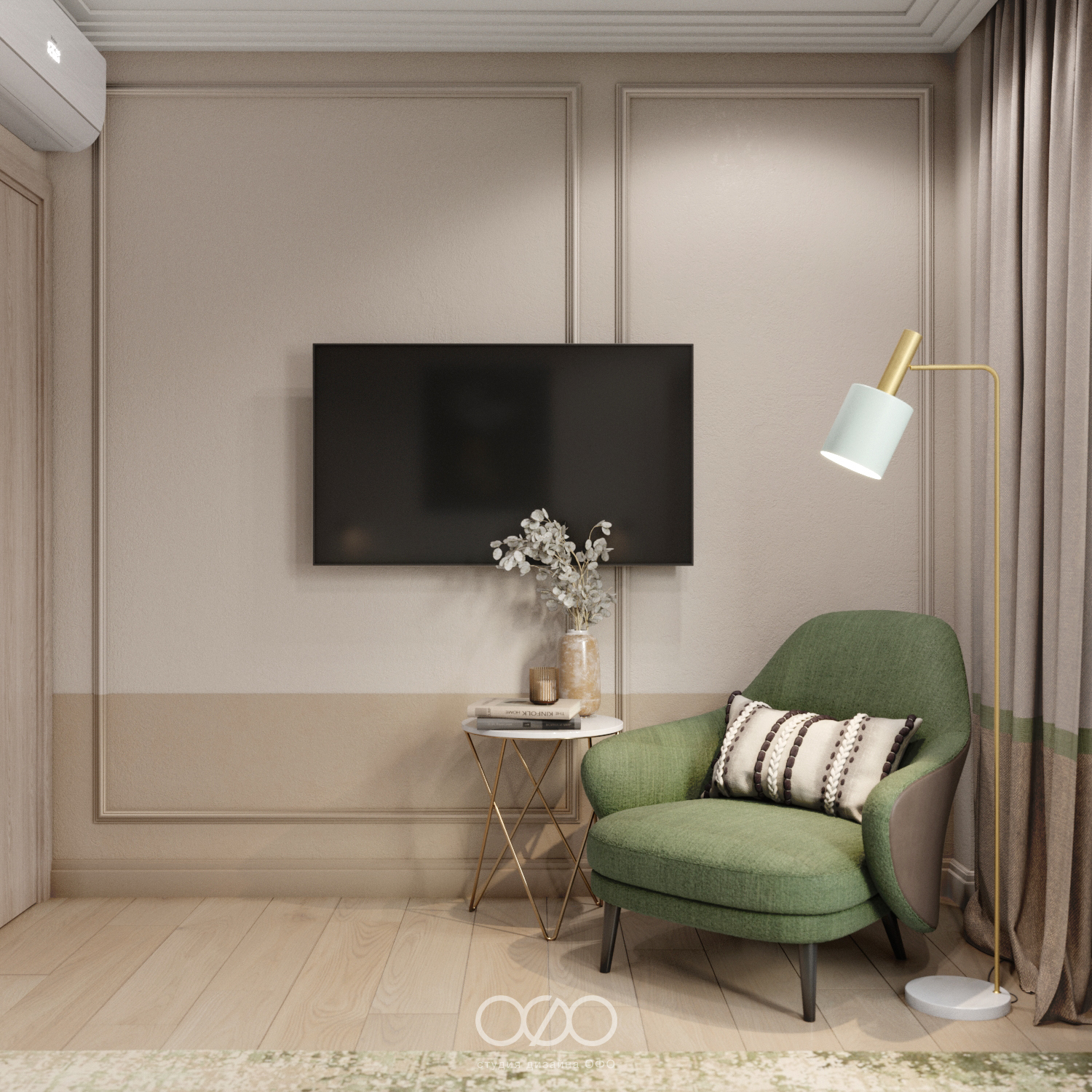 Дизайн-проект 3-комнатной квартиры в современном стиле в ЖК Столичные поляны