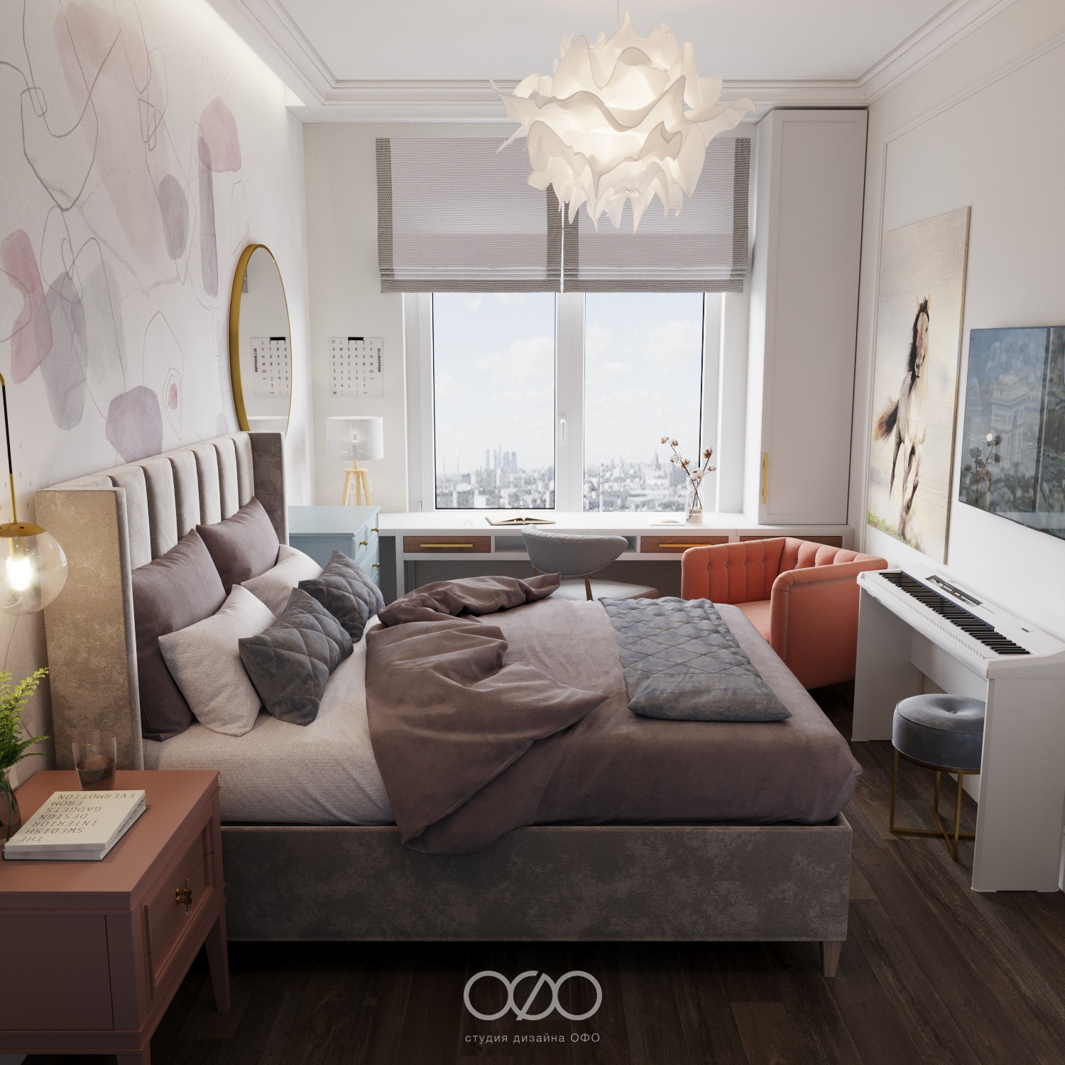 Дизайн-проект 3-комнатной квартиры в неоклассическом стиле в ЖК Аалто