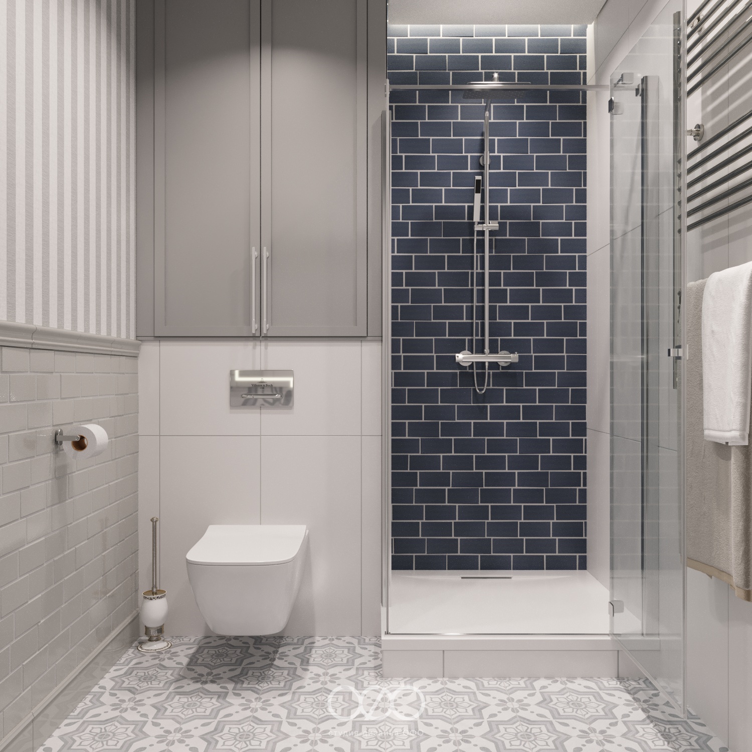 Дизайн-проект 3-комнатной квартиры в неоклассическом стиле в ЖК Аалто