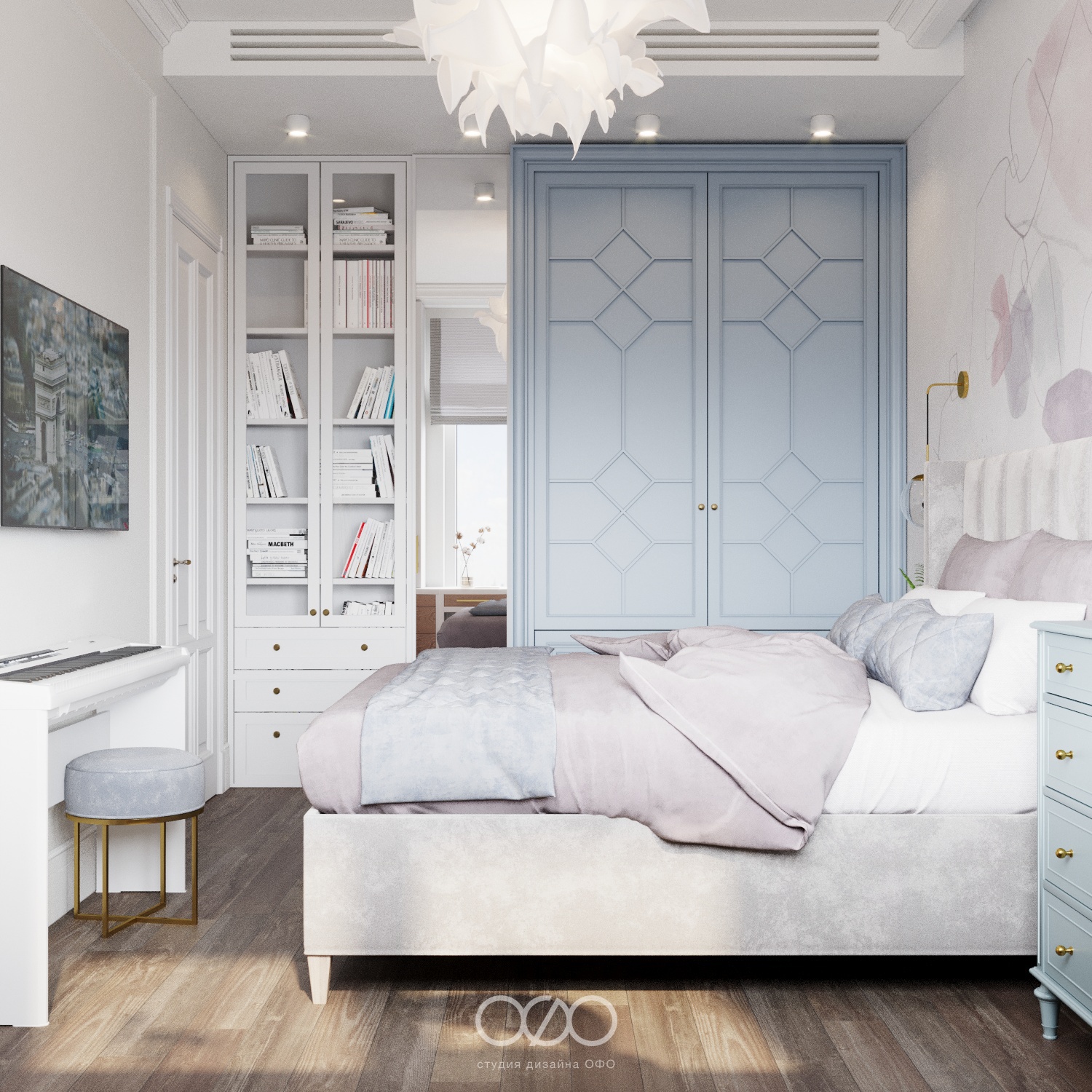 Дизайн-проект 3-комнатной квартиры в неоклассическом стиле в ЖК Аалто