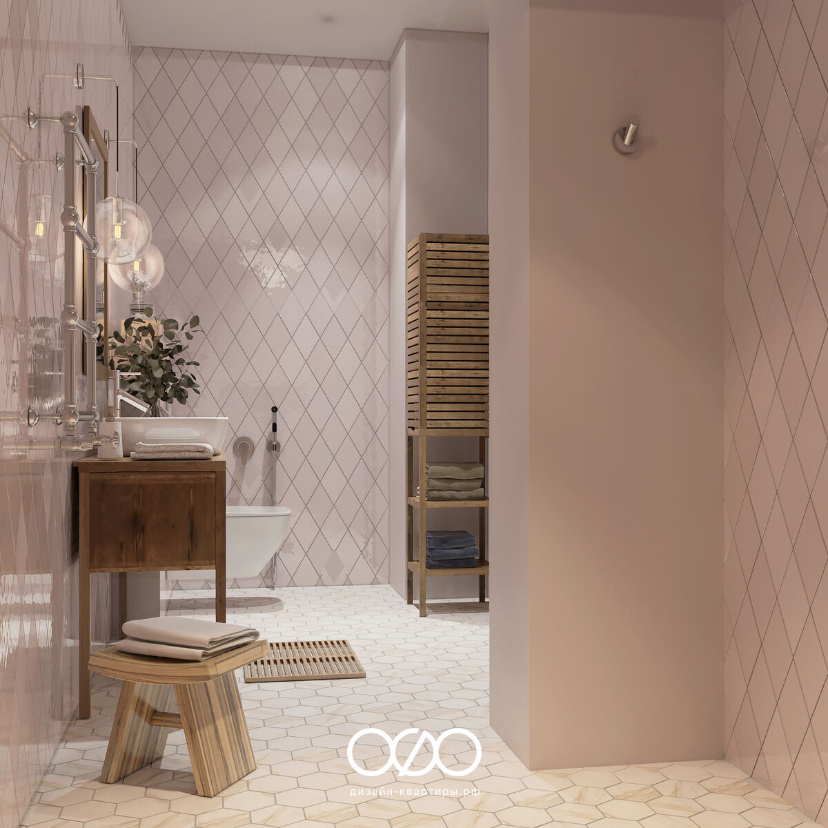 Дизайн-проект четырёхкомнатной квартиры в этническом индийском стиле на набережной Тараса Шевченко в Москве 