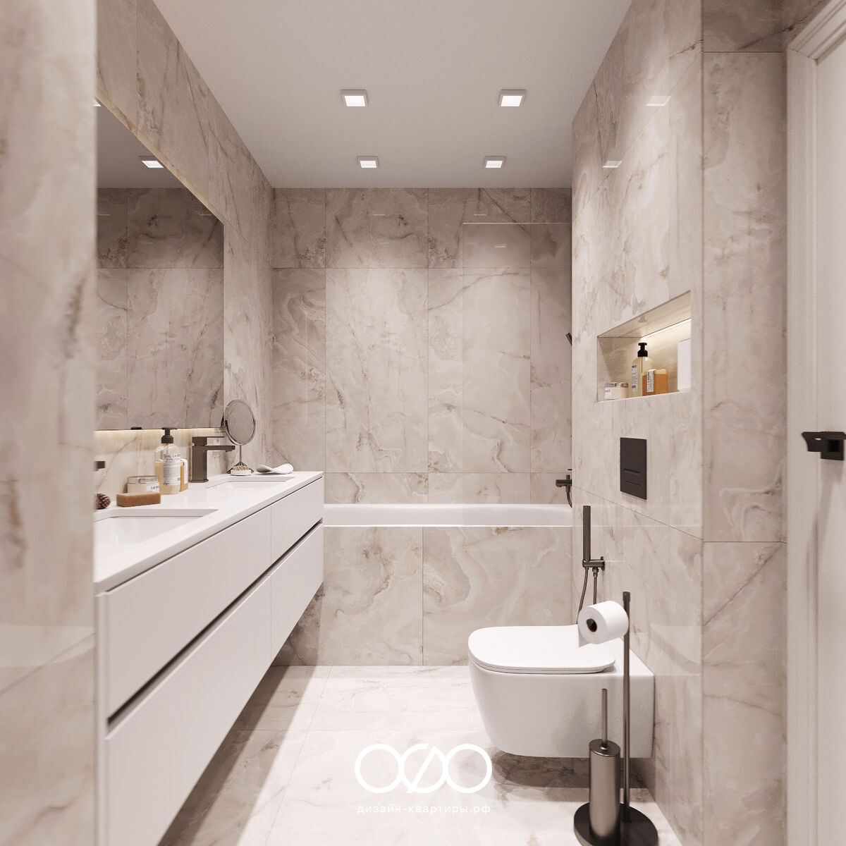 Дизайн-проект Du cup duplex – 5-комнатная вилла в современном стиле в Ницце.