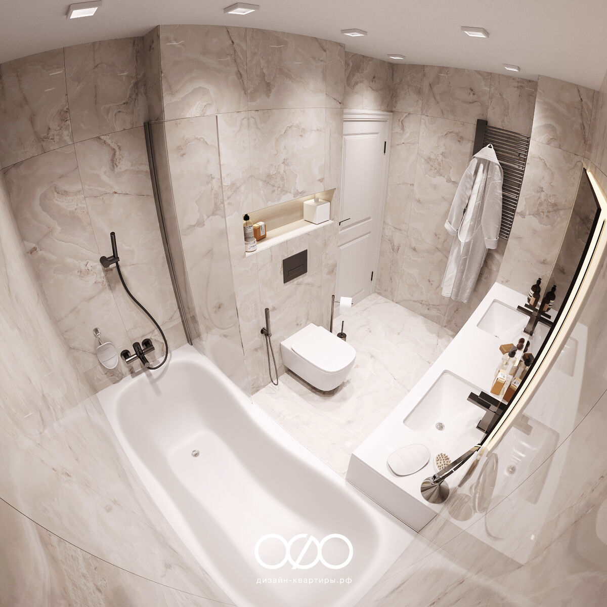 Дизайн-проект Du cup duplex – 5-комнатная вилла в современном стиле в Ницце.