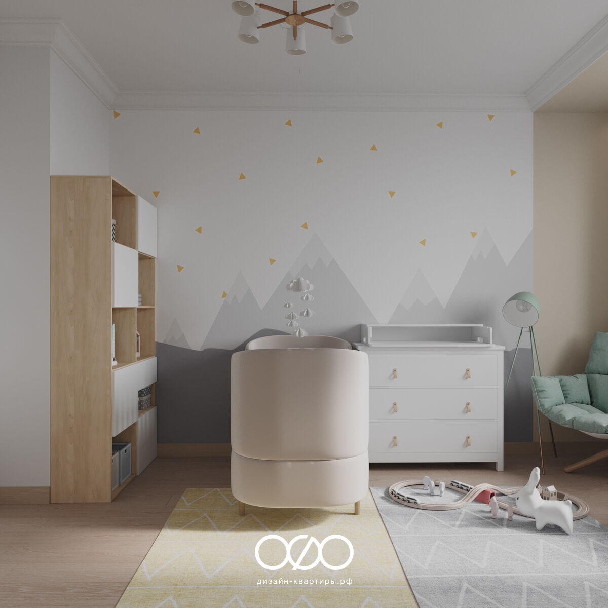 Дизайн-проект трёхкомнатной квартиры в современном стиле в Москве, ст. м. Сокольники.