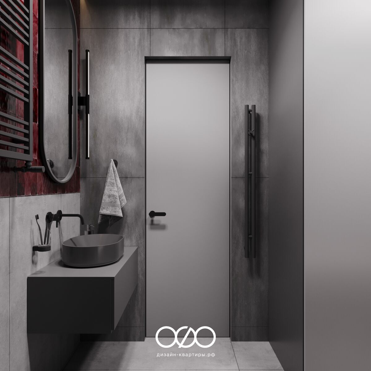 Дизайн-проект 3-комнатной квартиры 70 м2 в современном стиле. Москва, ЖК iLove.