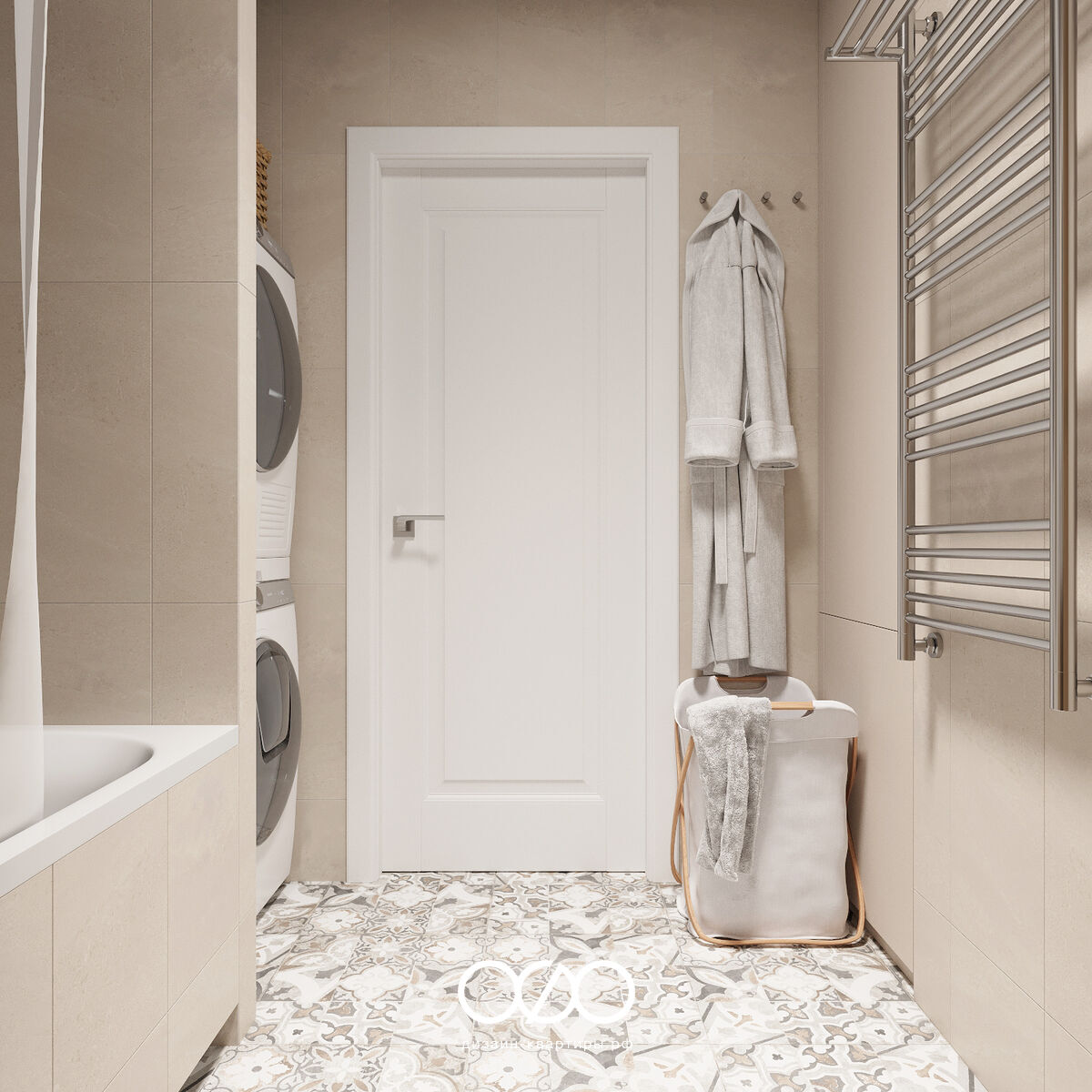 Дизайн-проект 2-комнатной квартиры 68 м2 в современном стиле. Ижевск, ЖК Скандинавия.